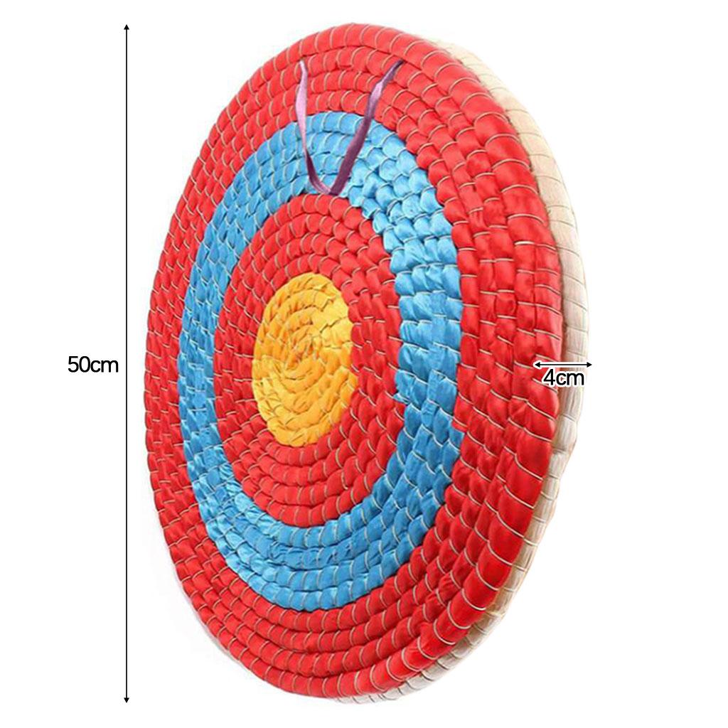 Outdoor Sports Archery Bow Shooting Straw Arrow Target for Home Decoration 50cm 2 Layer