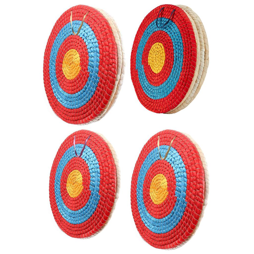 Outdoor Sports Archery Bow Shooting Straw Arrow Target for Home Decoration 50cm 2 Layer