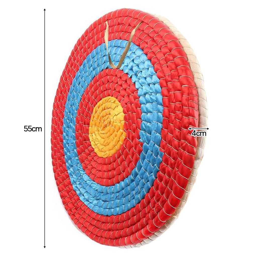 Outdoor Sports Archery Bow Shooting Straw Arrow Target for Home Decoration 55cm 2 Layer