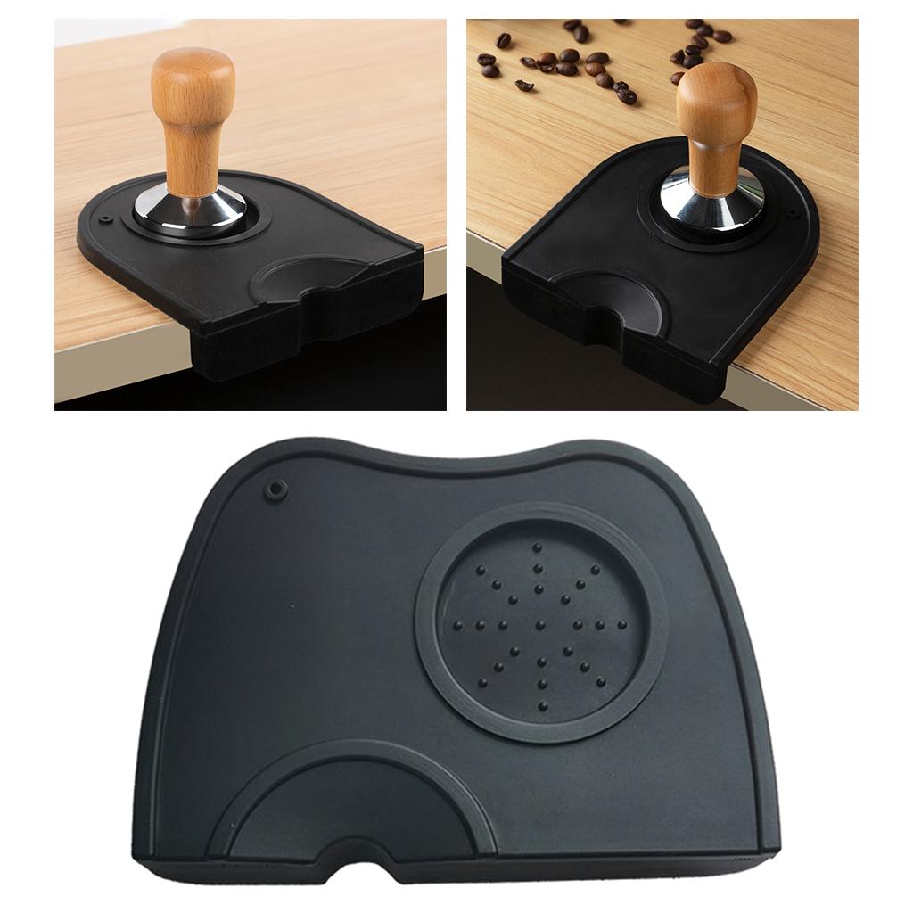 Silicone Coffee Mat Espresso Latte Art Tamper Tamping Rest Mat Black M