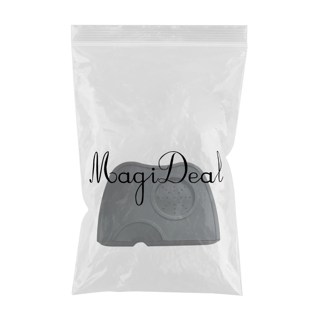 Silicone Coffee Mat Espresso Latte Art Tamper Tamping Rest Mat Black M