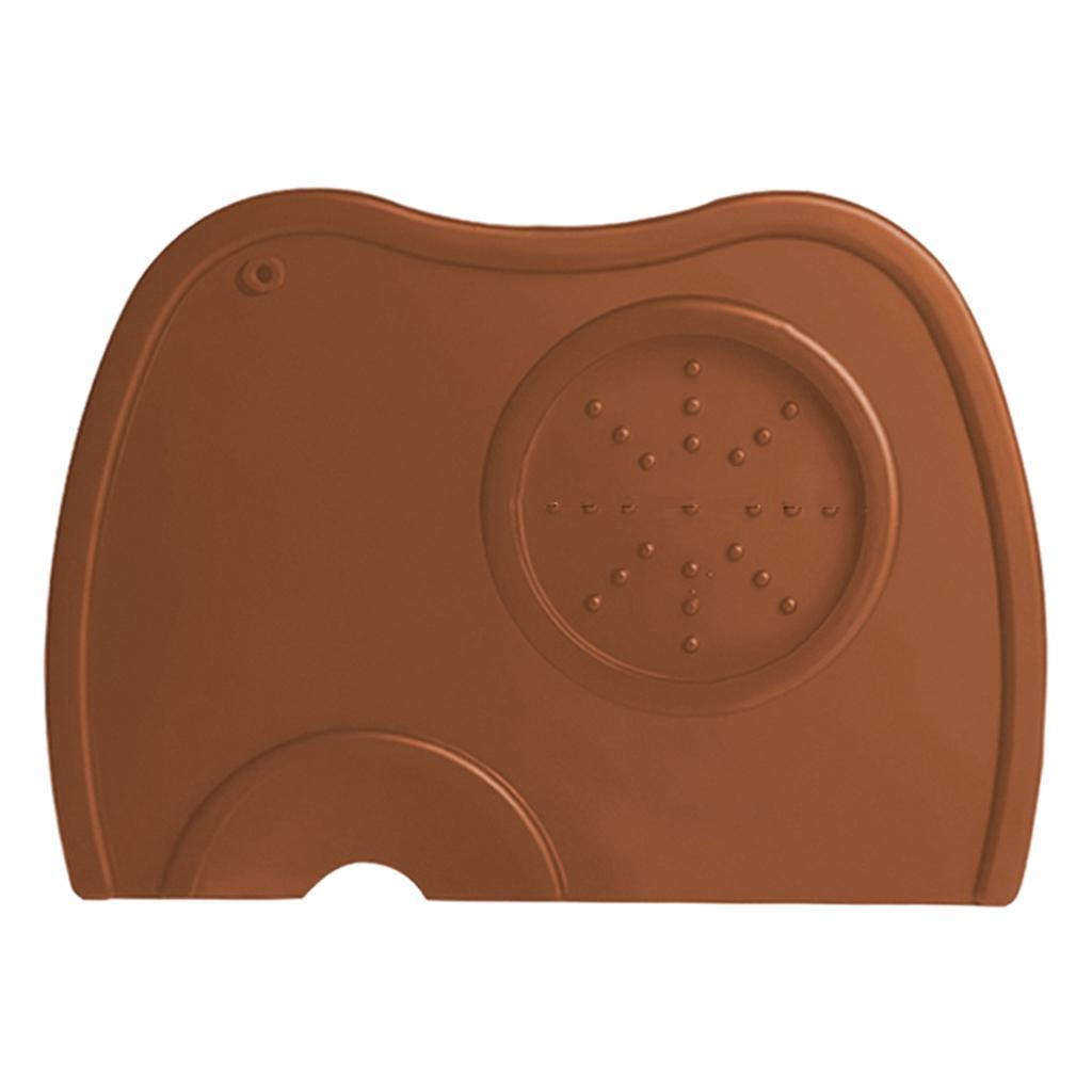Silicone Coffee Mat Espresso Latte Art Tamper Tamping Rest Mat Browm M