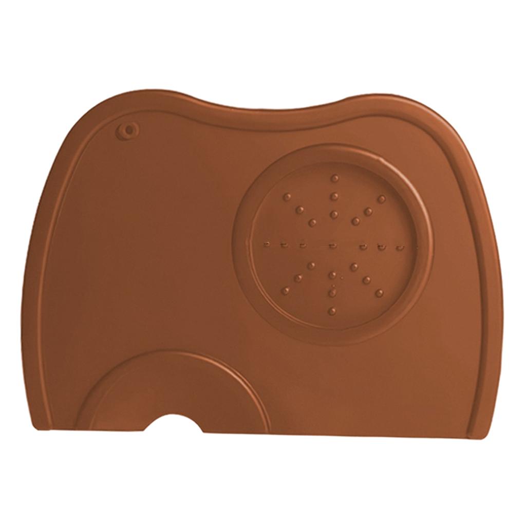 Silicone Coffee Mat Espresso Latte Art Tamper Tamping Rest Mat Browm M