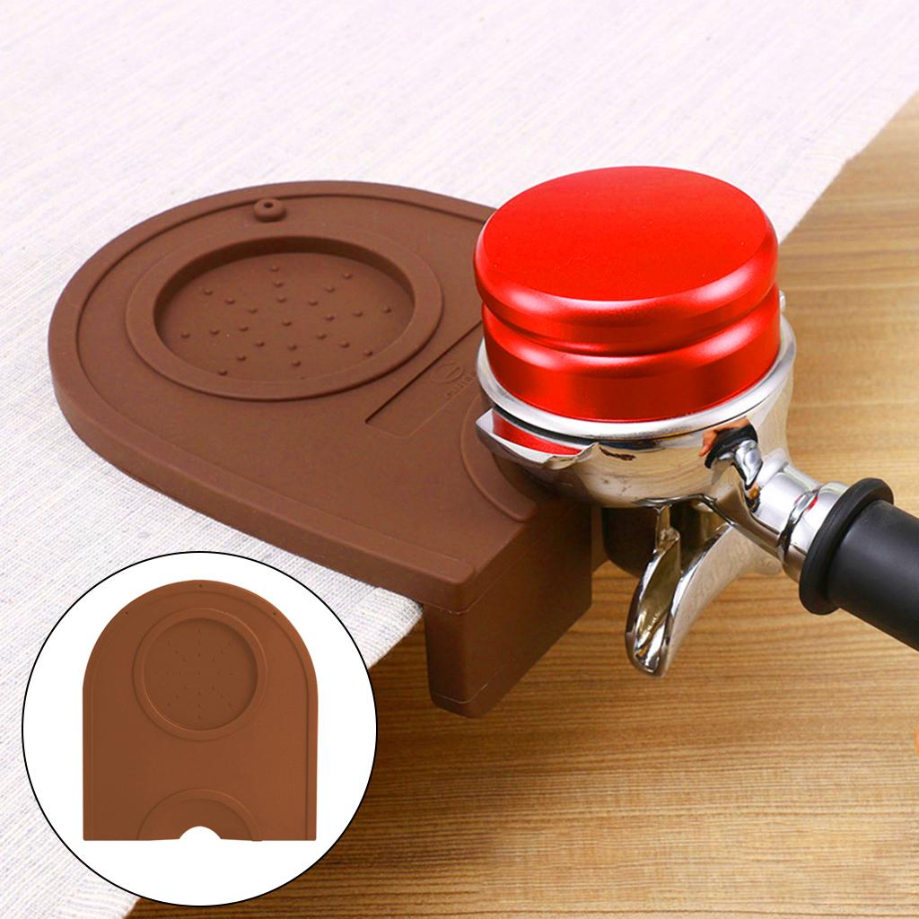 Silicone Coffee Mat Espresso Latte Art Tamper Tamping Rest Mat Browm S