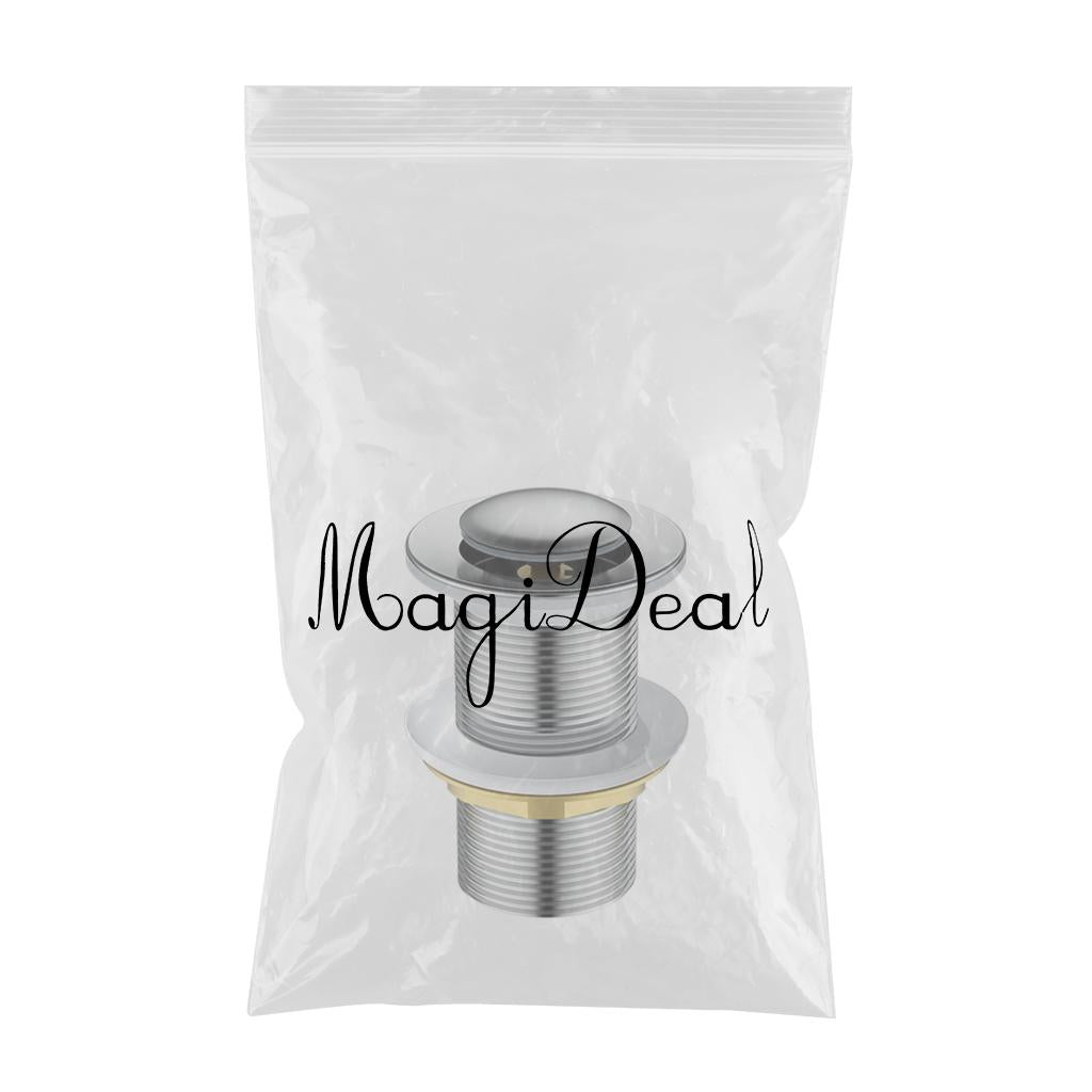 Bathroom Drain Sink Brass Stopper Plumbing Pipe Kit S withot Overflow