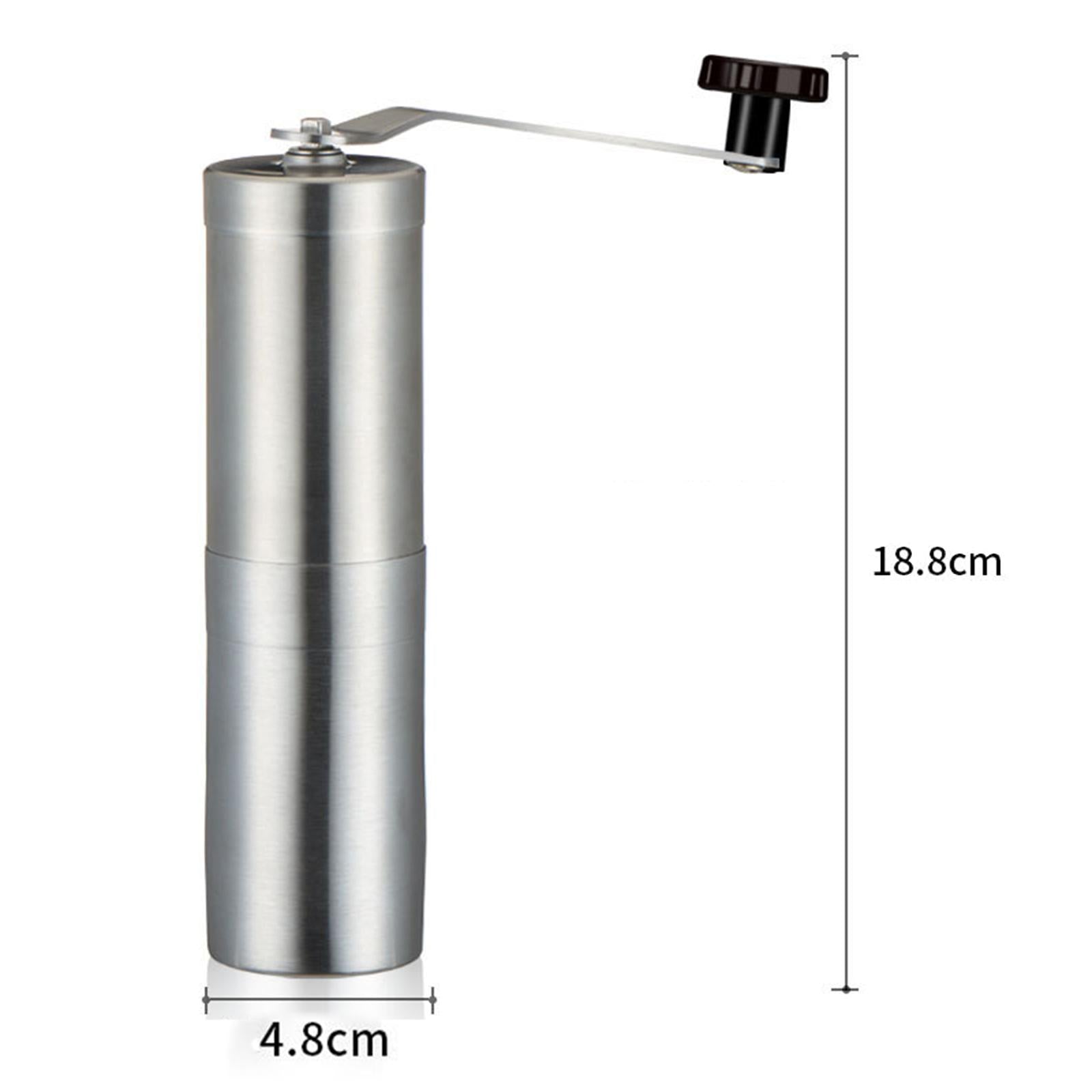 Manual Coffee Grinder Stainless Steel Hand Crank Conical Burr Mill for Beans