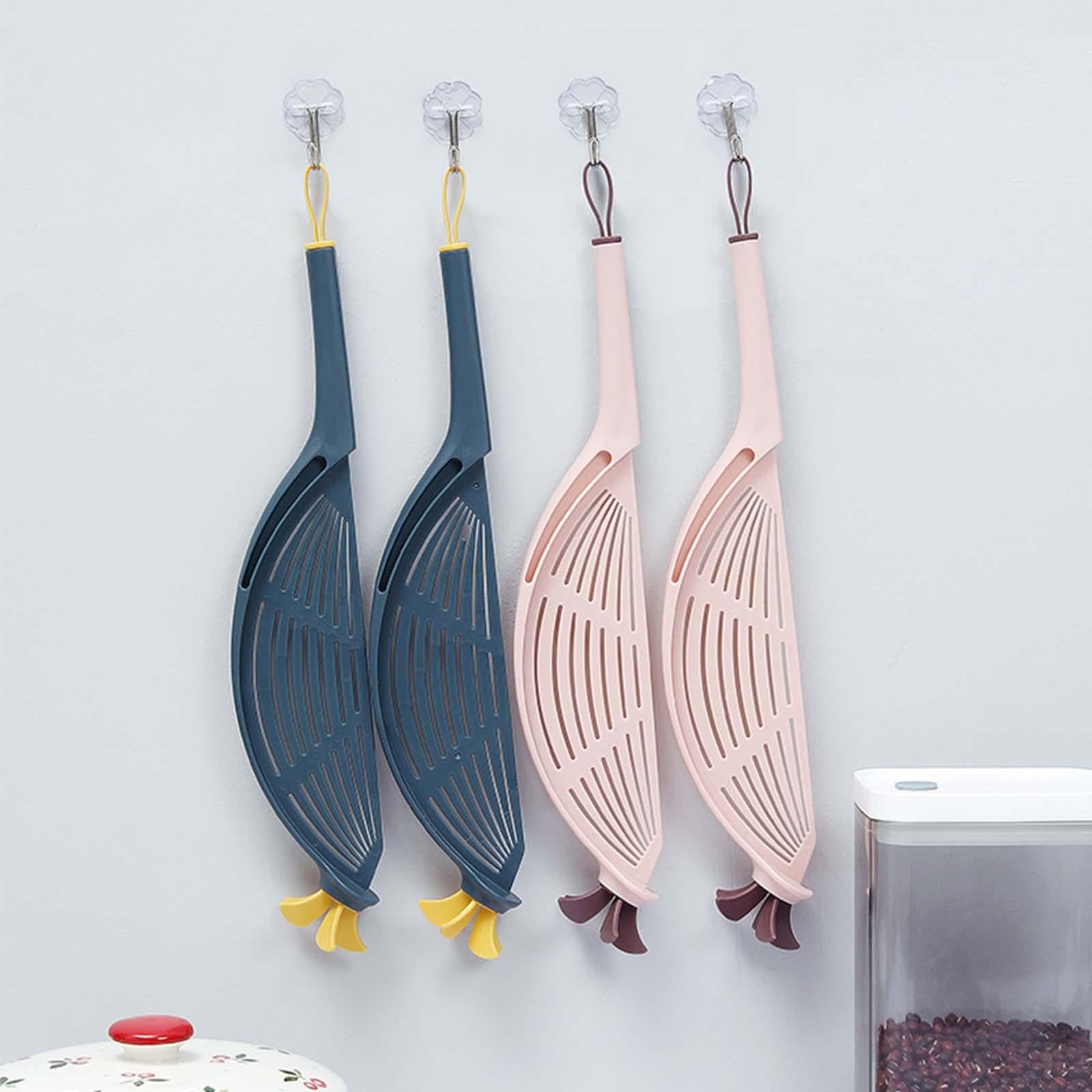Practical Rice Washer Convenient Washer Drainer Colander Tool Hands-Free pink