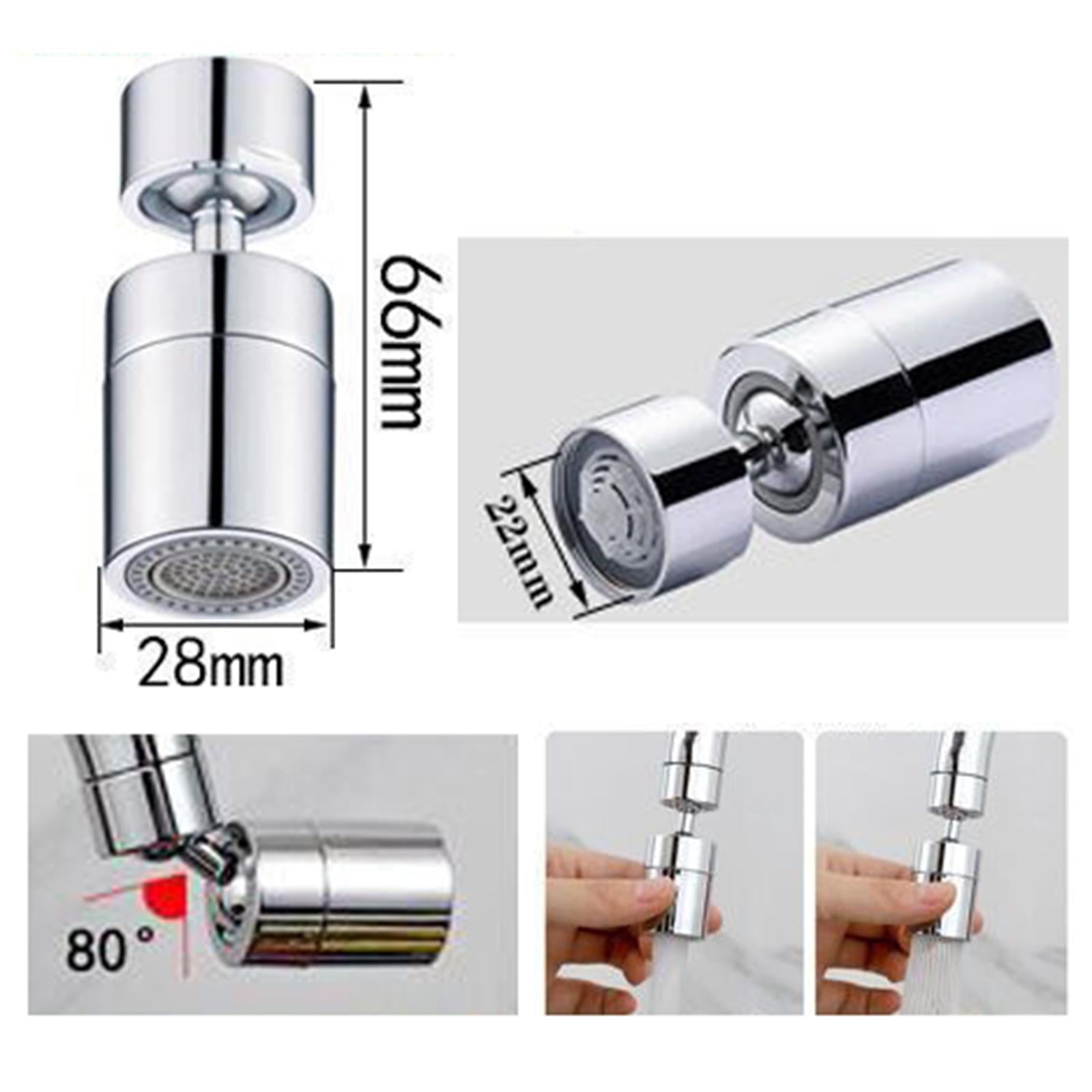2x Swivel Rotating Faucet Toilet Splash-proof Flexible Sink Spray Tap Head