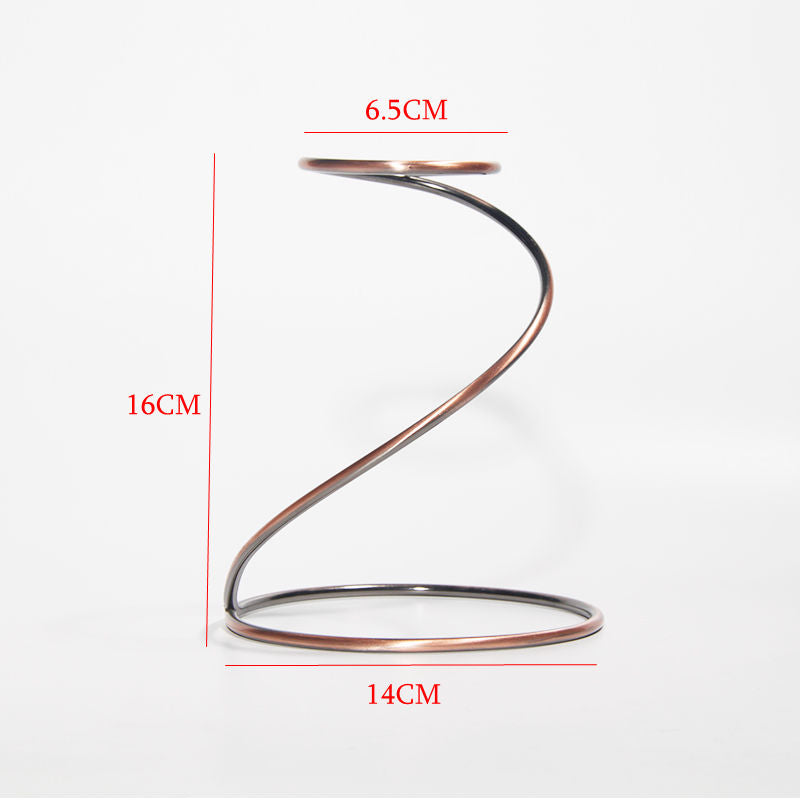 Iron Coffee Filter Holder Rack Coffee Filter Cup Stand for Home Kitchen Accs Bronze