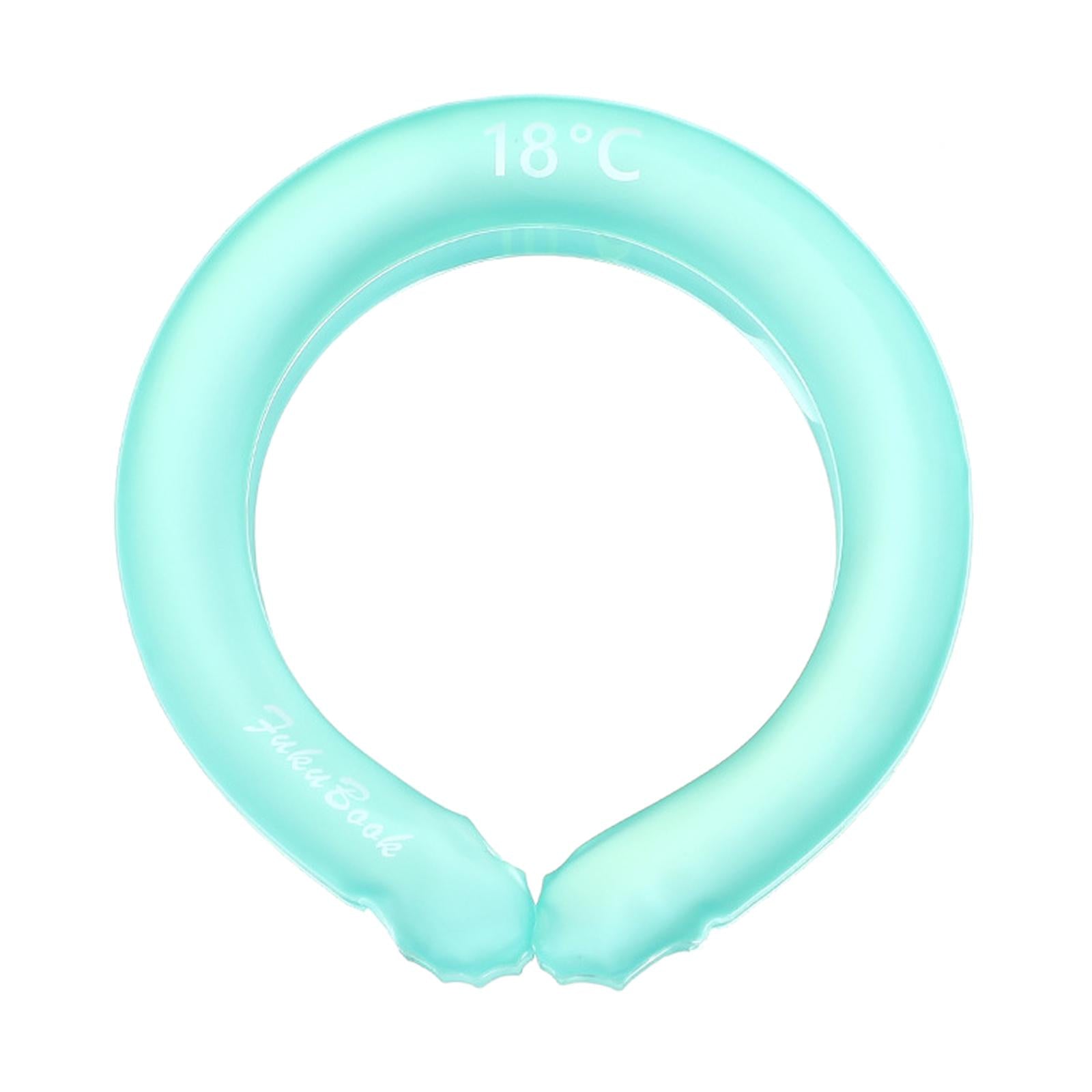 Neck Cooling Tube Cold Gel Ice Pack Chill Freeze Neck Cooler Camping Blue