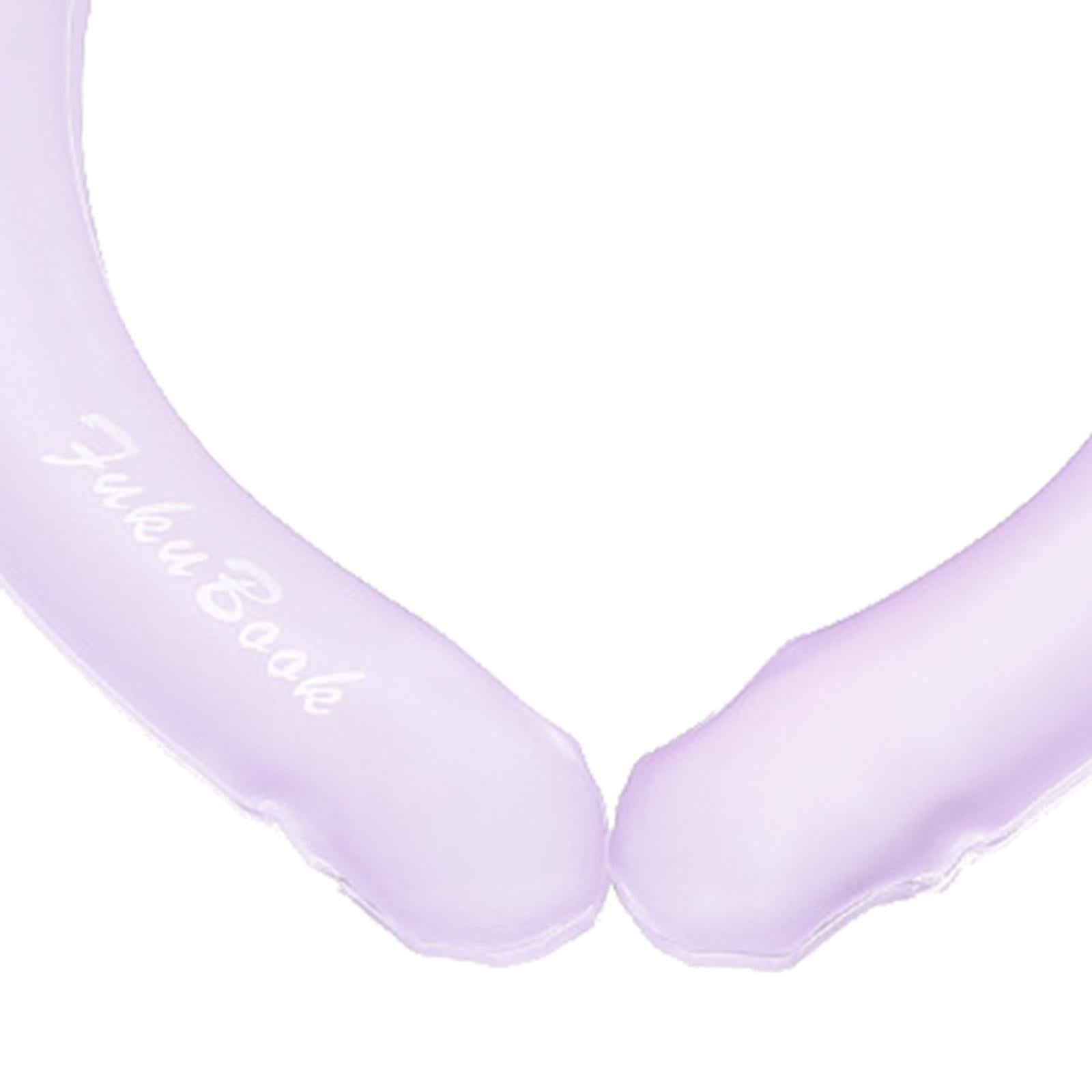 Neck Cooling Tube Cold Gel Ice Pack Chill Freeze Neck Cooler Camping Purple