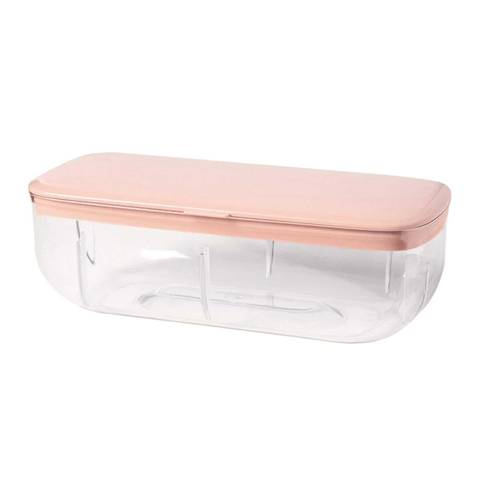 Kitchen 24 Lattice Ice Cube Tray Ice Maker for Freezer Release Mold Quickly Pink