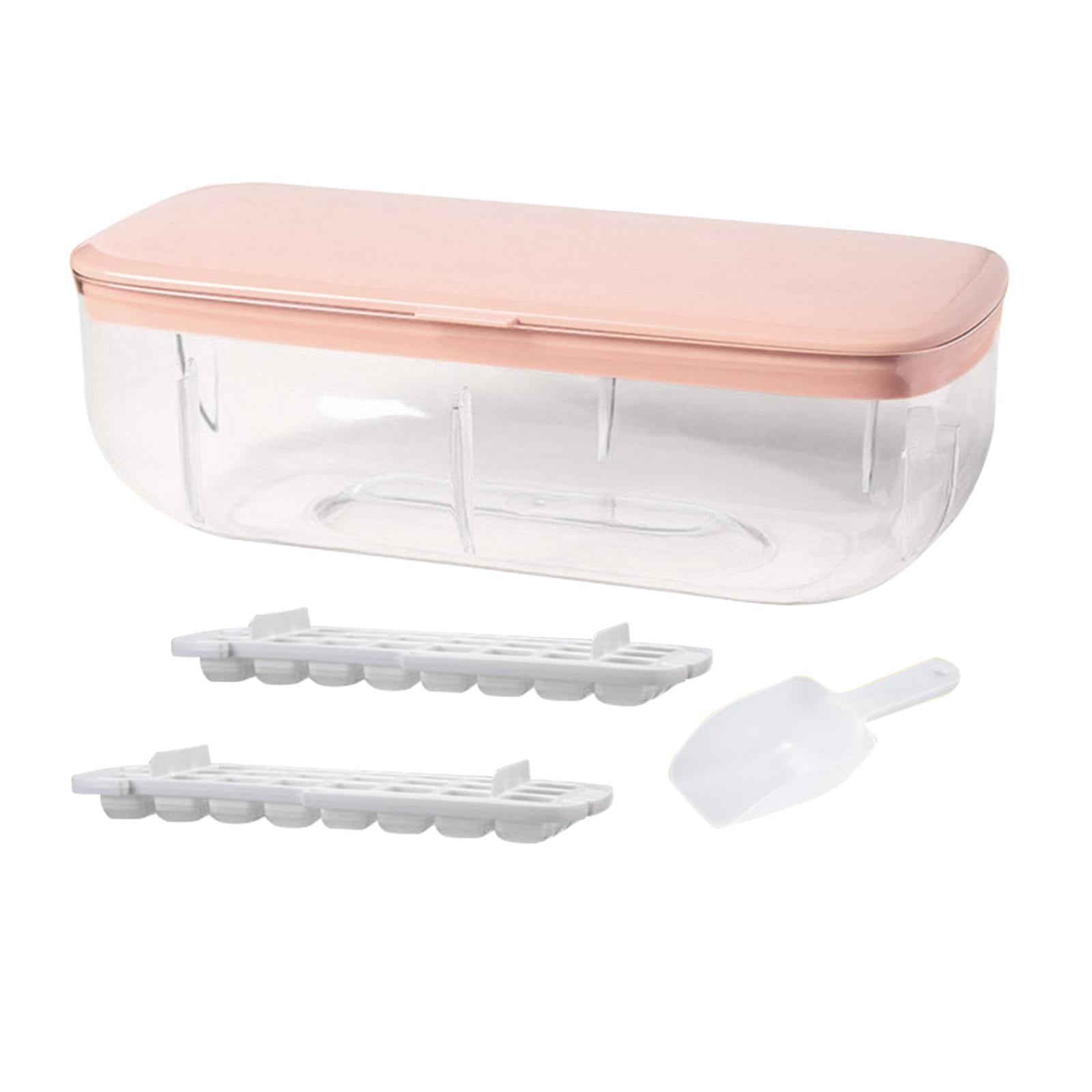 Kitchen 24 Lattice Ice Cube Tray Ice Maker for Freezer Release Mold Quickly Pink