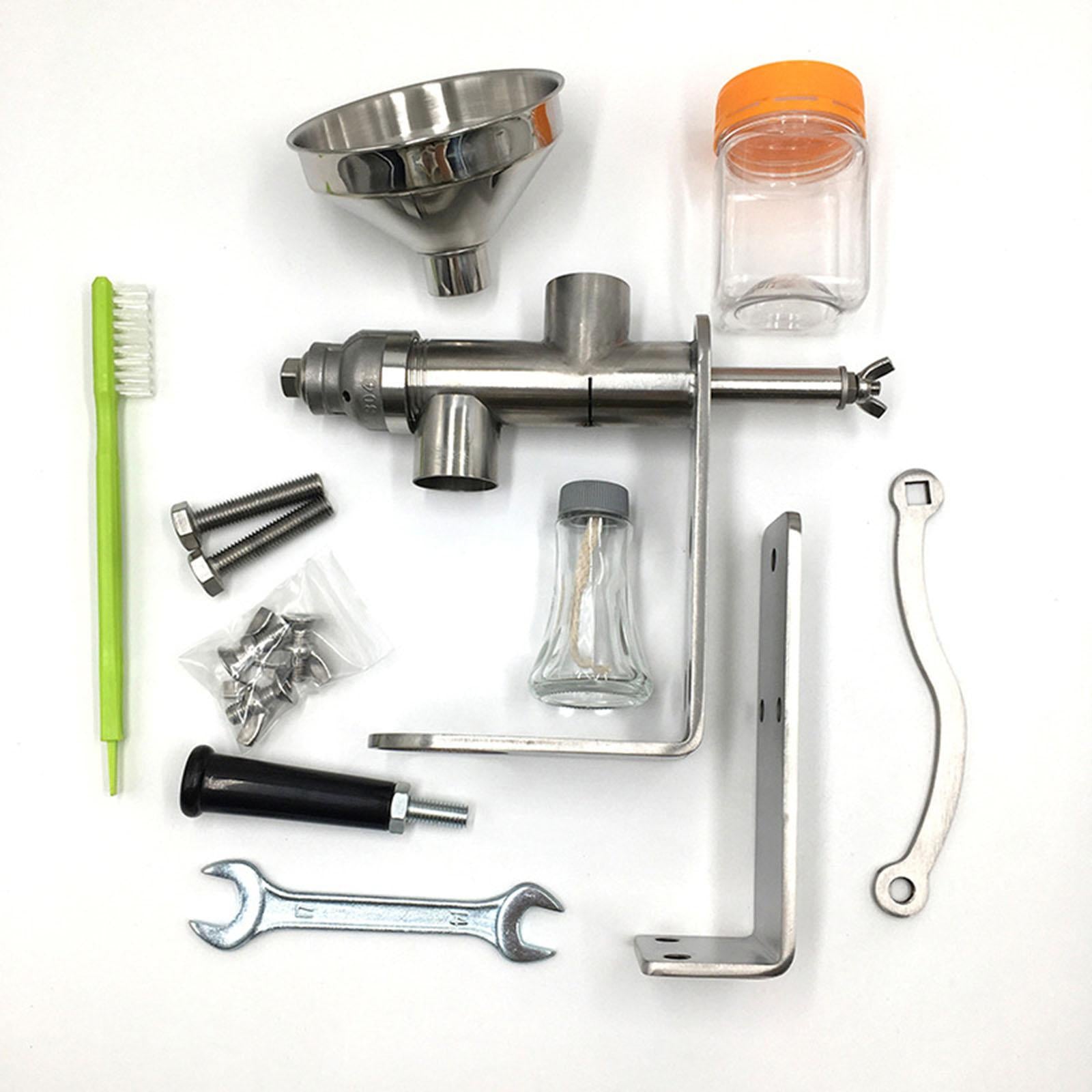 Manual Oil Press Machine Oil Extractor Peanut Stainless Steel Oil Expeller