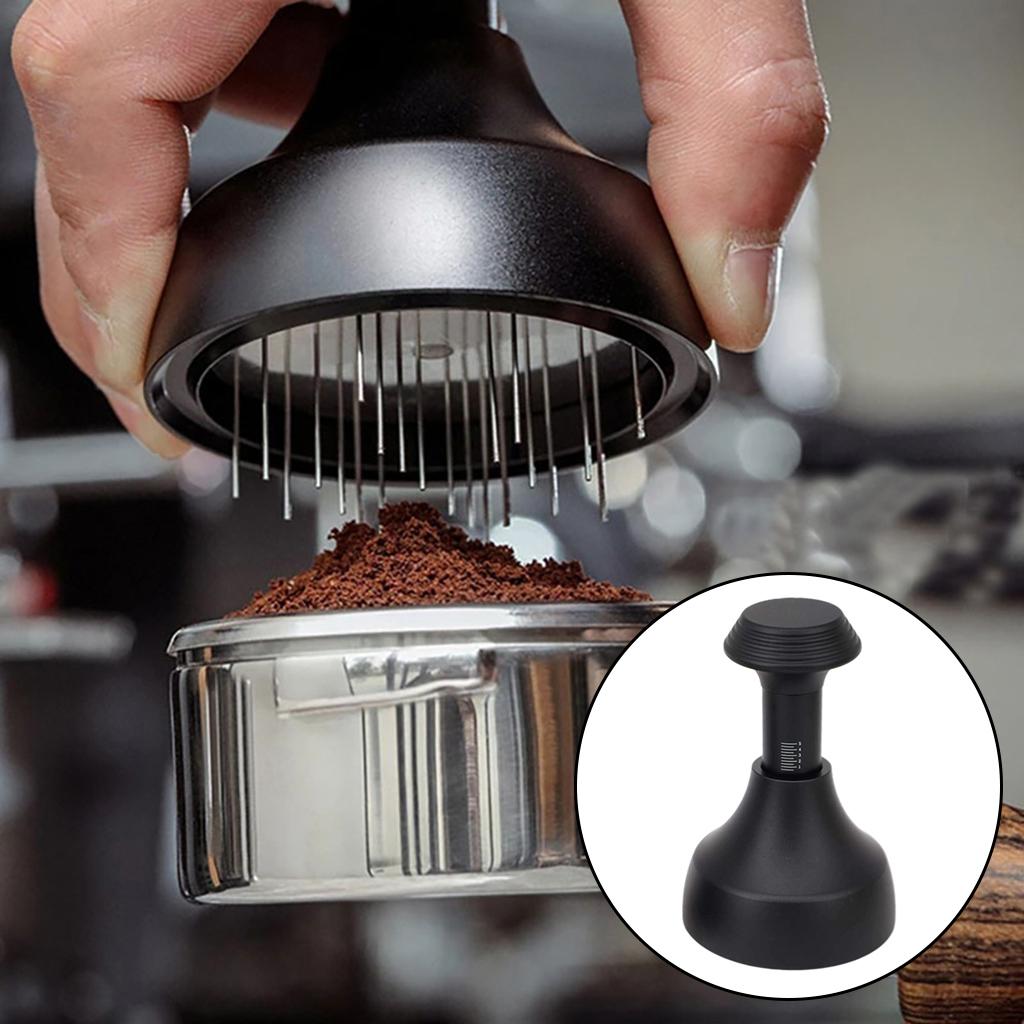 58mm Needle Coffee Tamper Needle Type Coffee Powder Distributor Tool Black