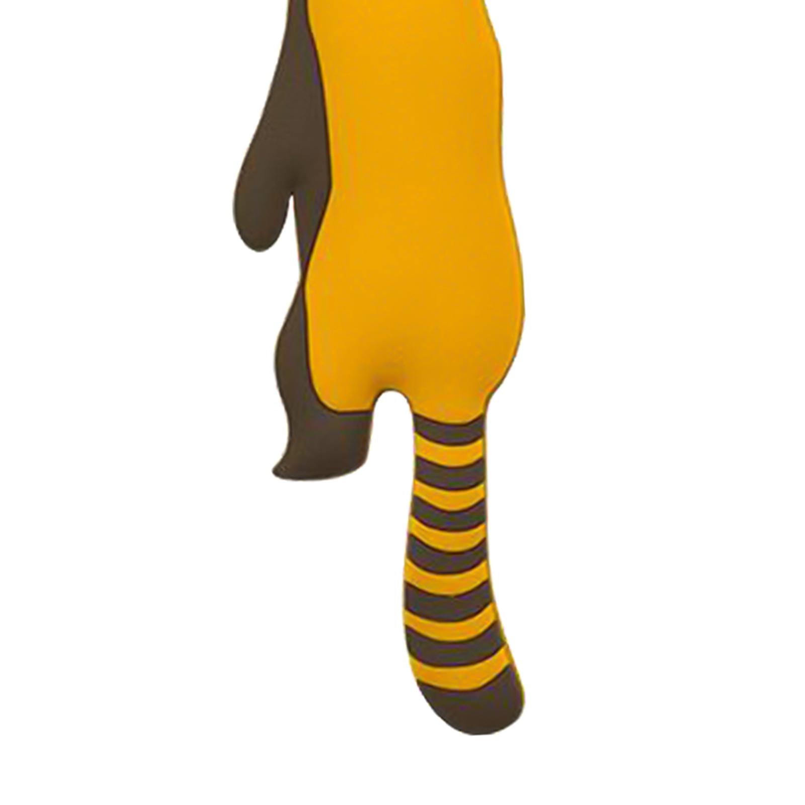 Adhesive Wall Hook Decorative Wall Hook for Kitchen Bathroom Yellow Raccoon