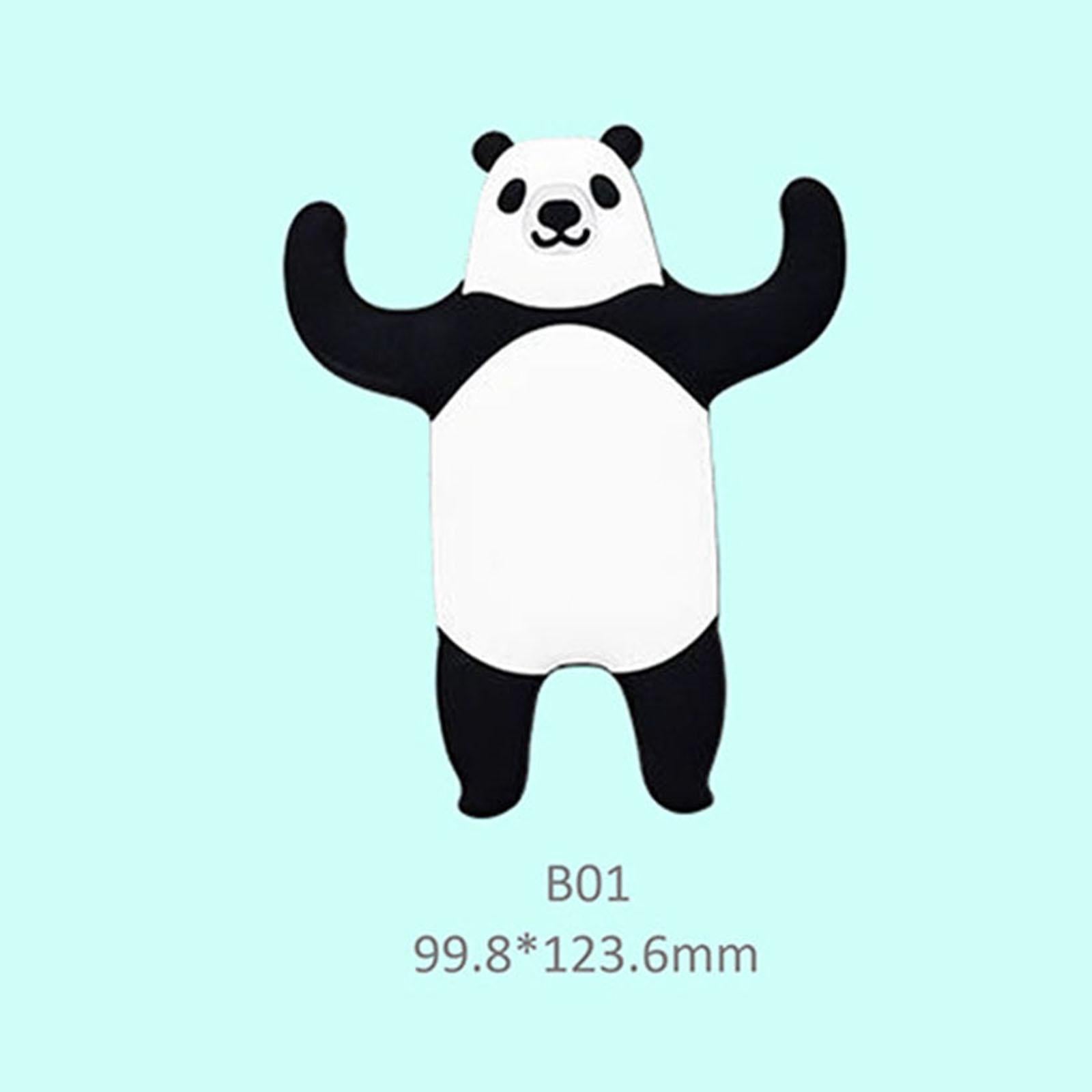 Adhesive Wall Hook Decorative Wall Hook for Kitchen Bathroom Panda