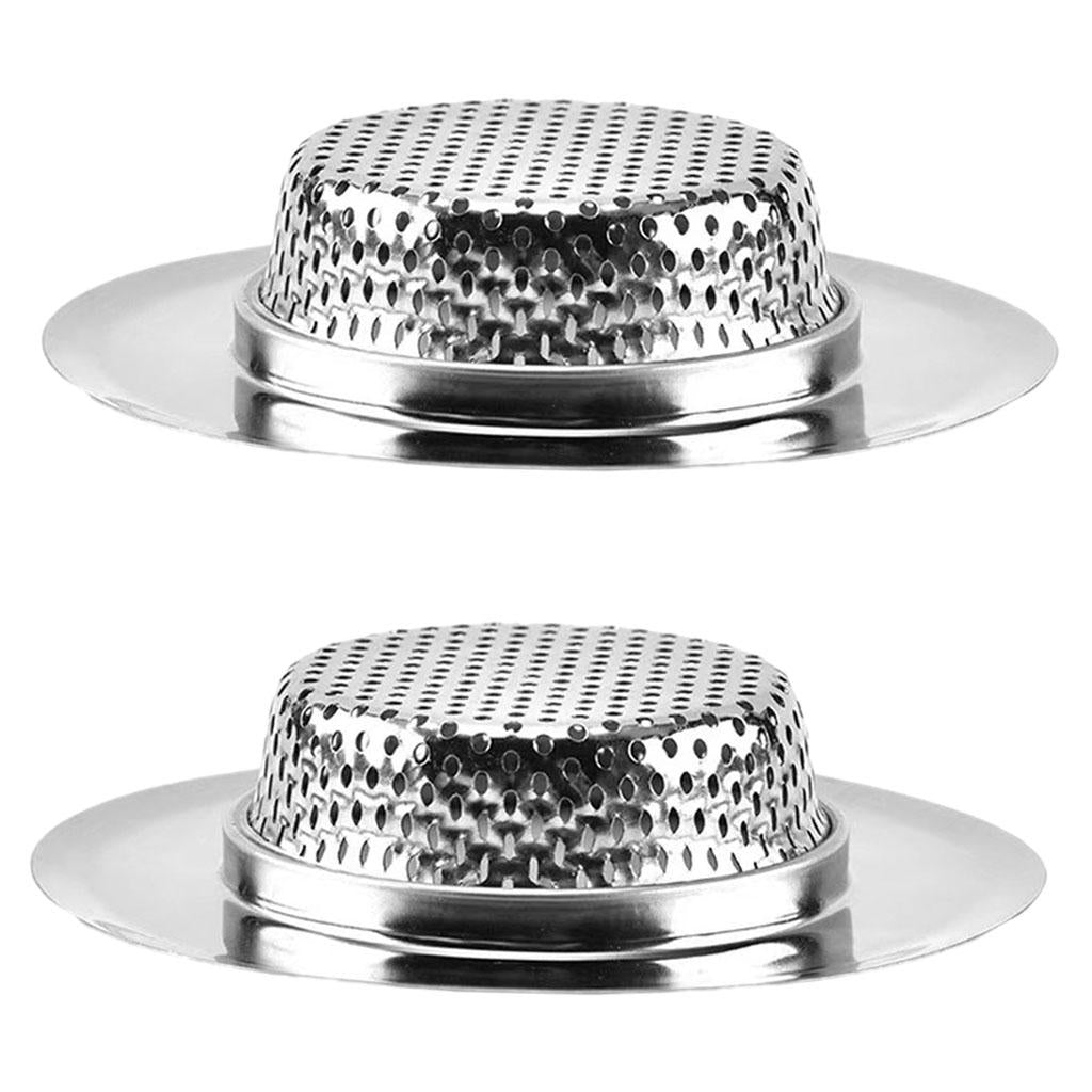 Stainless Steel Kitchen Sink Mesh Strainer Waste Plug Filter Drain Stopper
