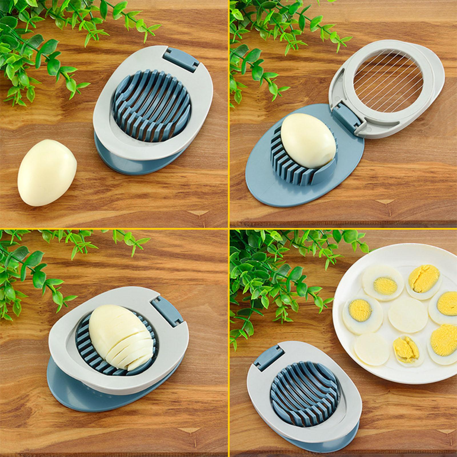 StainlessSteel Chopper Section Egg Cutter Wire Slicer Hard Boiled Egg Red
