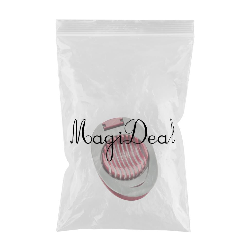 StainlessSteel Chopper Section Egg Cutter Wire Slicer Hard Boiled Egg Red