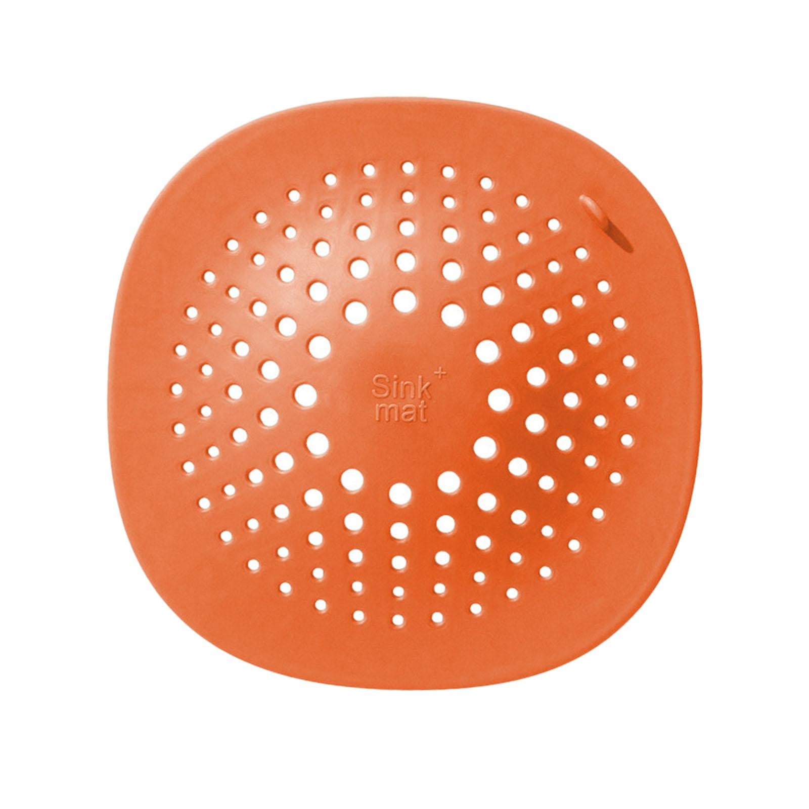 Drain Hair Catcher Bath Stopper Sink Strainer Filter Shower Cover Orange