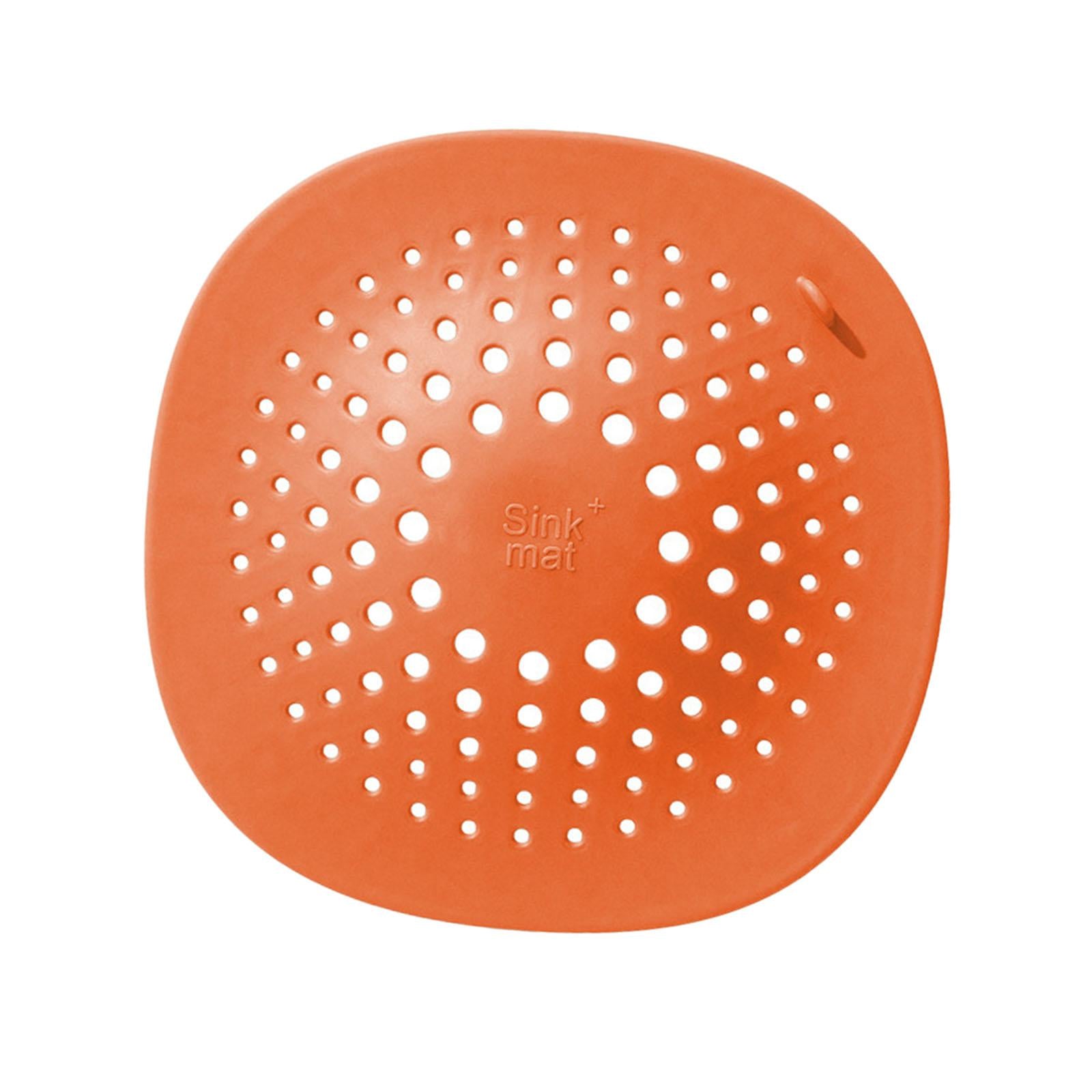Drain Hair Catcher Bath Stopper Sink Strainer Filter Shower Cover Orange