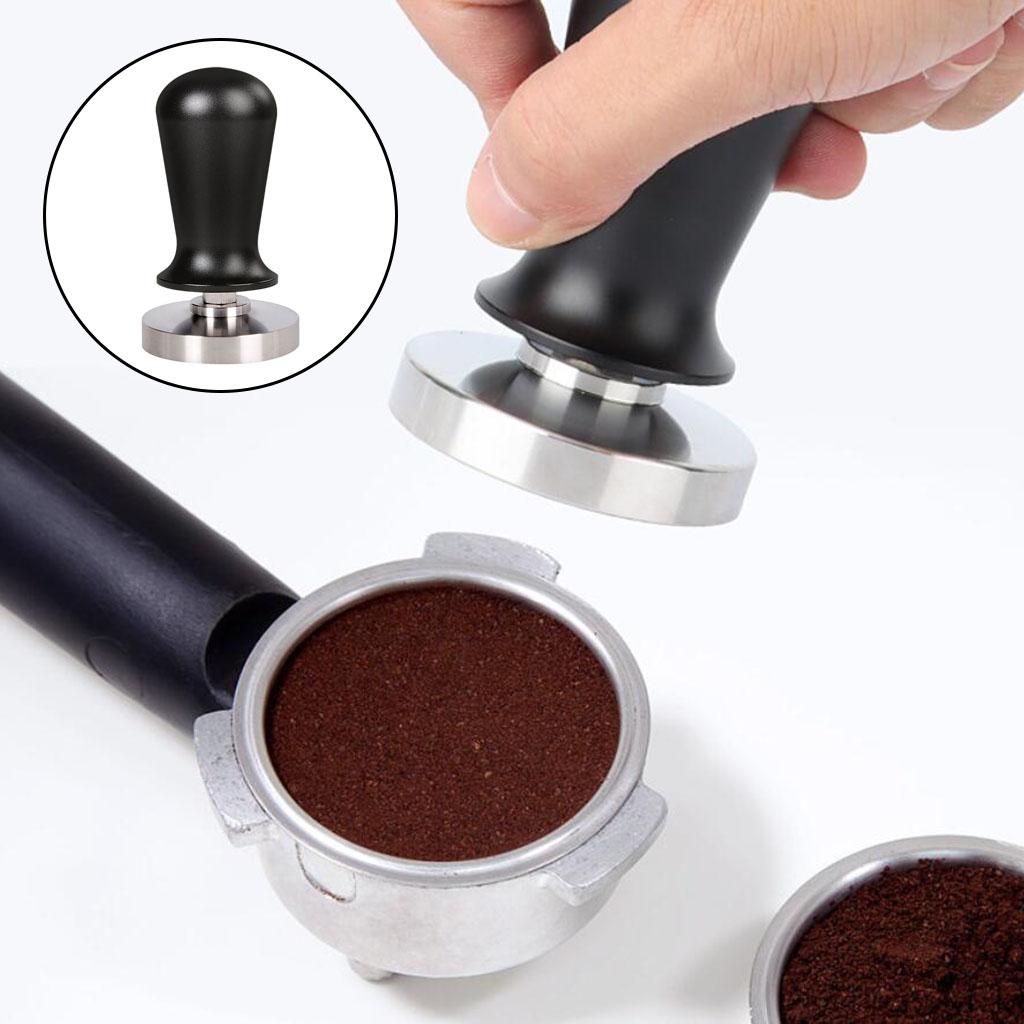 Coffee Tamper Espresso Tamper Barista Family Office Cafe Tool Black 53mm