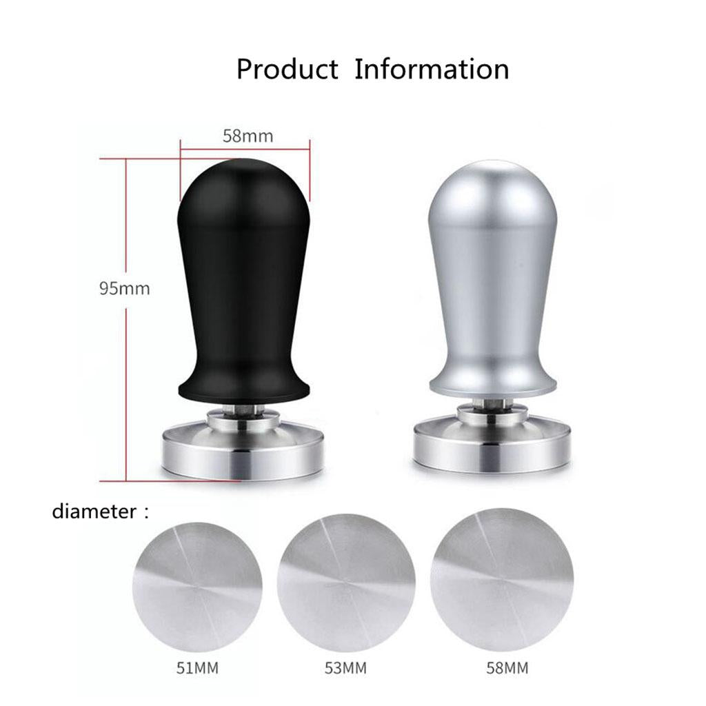 Coffee Tamper Espresso Tamper Barista Family Office Cafe Tool Silver 51mm