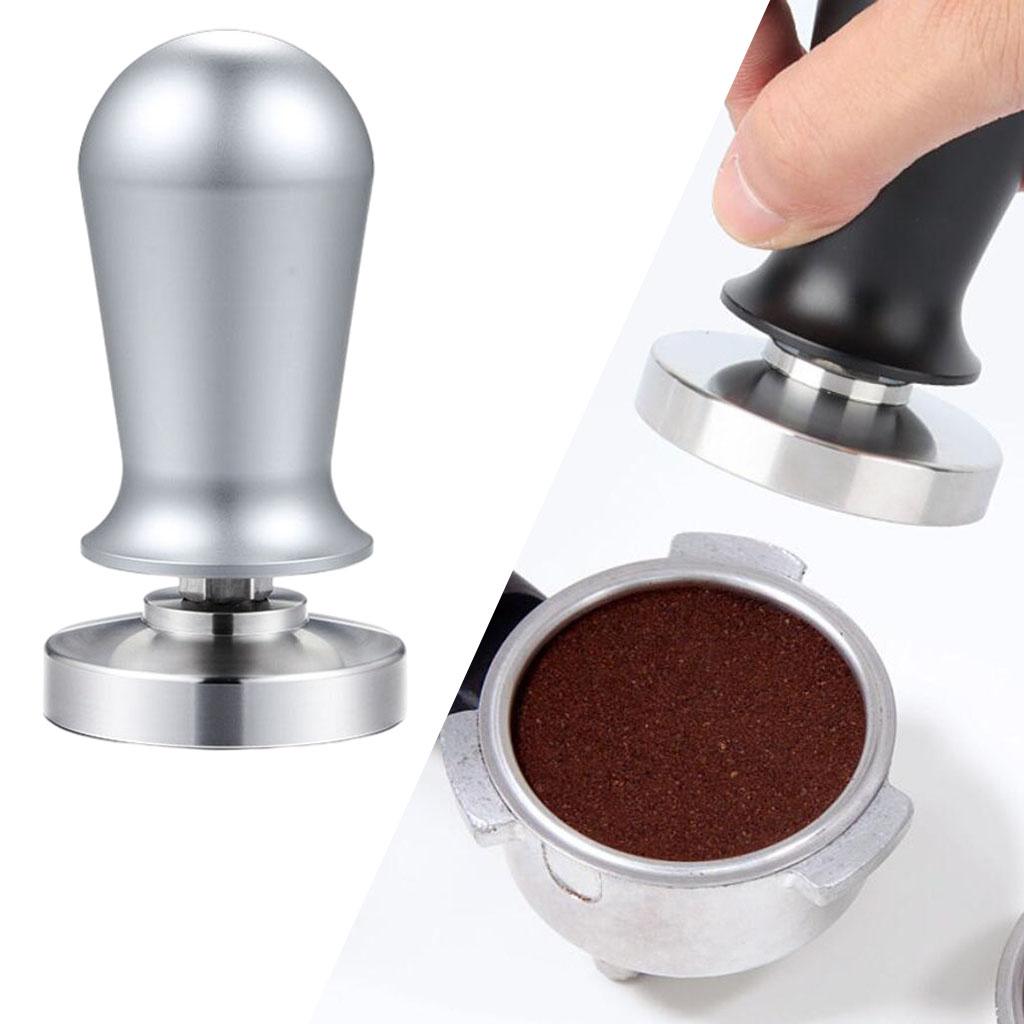 Coffee Tamper Espresso Tamper Barista Family Office Cafe Tool Silver 53mm