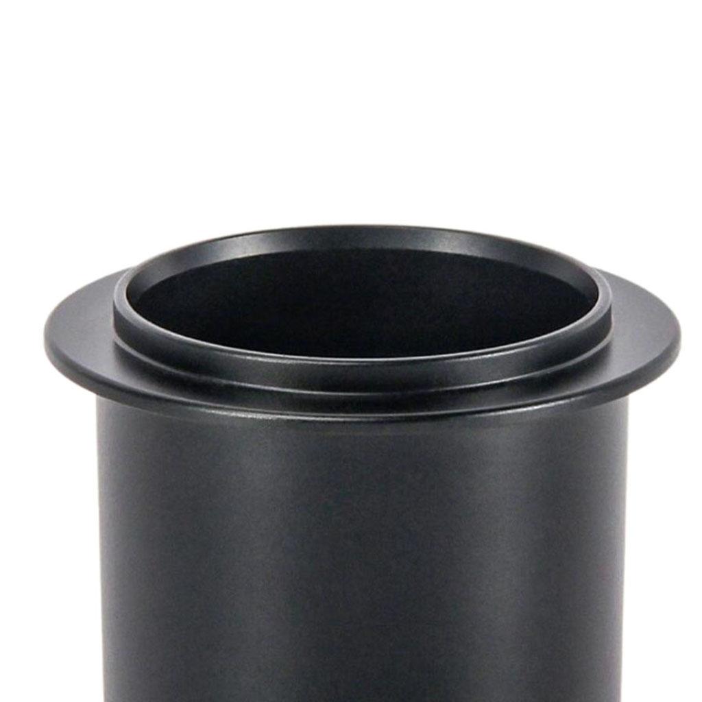 Aluminum Alloy Coffee Dosing Cup Sniffing Mug for Espresso Machine DIY Tools 51mm black