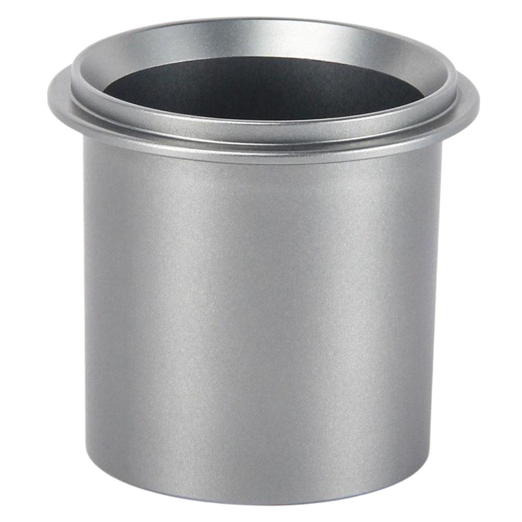 Aluminum Alloy Coffee Dosing Cup Sniffing Mug for Espresso Machine DIY Tools 51mm gray