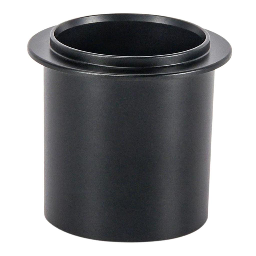 Aluminum Alloy Coffee Dosing Cup Sniffing Mug for Espresso Machine DIY Tools 58mm black