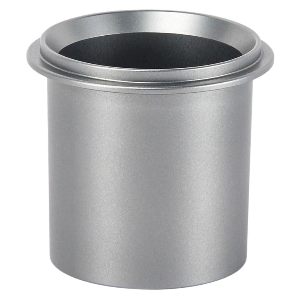 Aluminum Alloy Coffee Dosing Cup Sniffing Mug for Espresso Machine DIY Tools 58mm gray