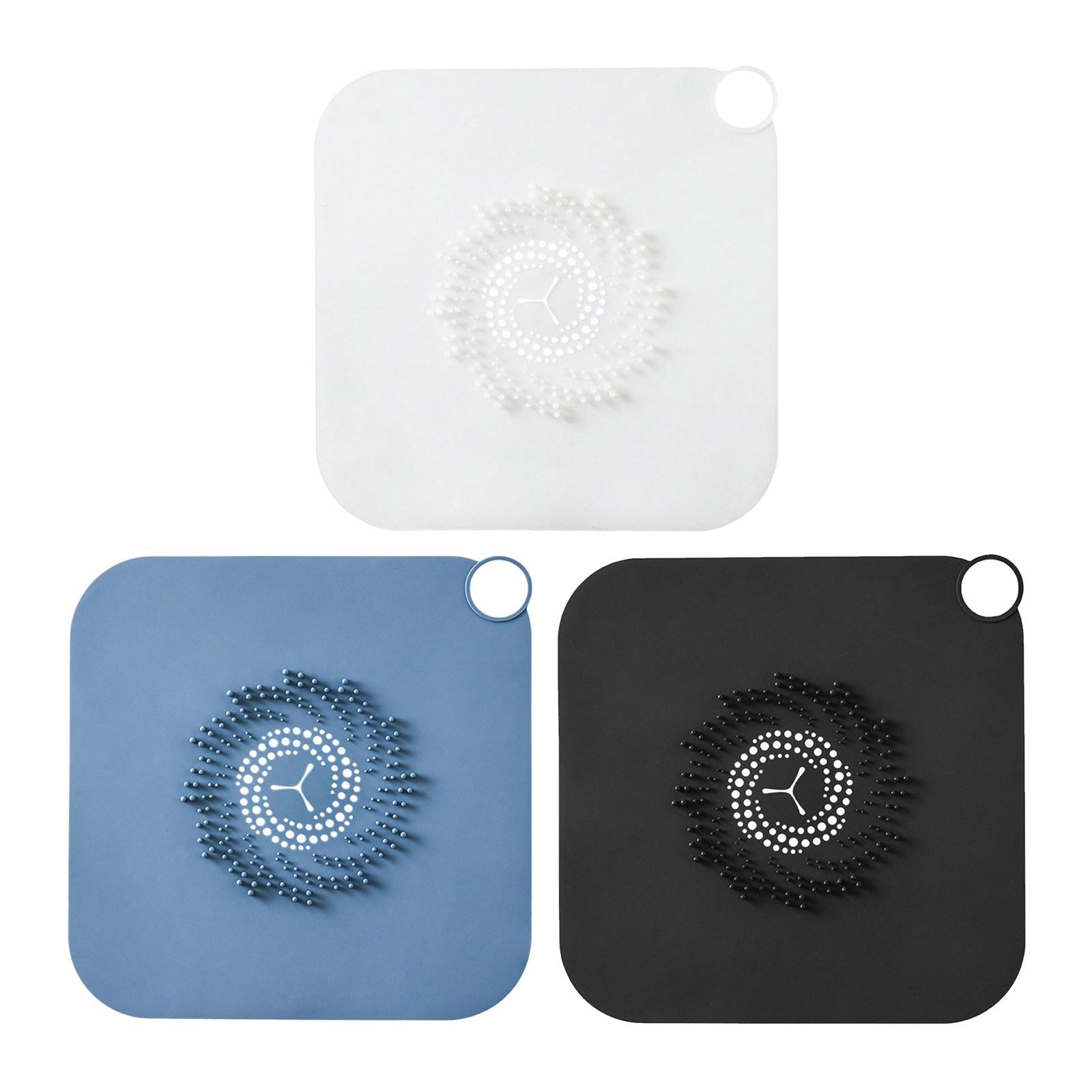 Floor Drain Cover Hair Catcher Floor Drain Pad Bathtub Drain Cover Blue