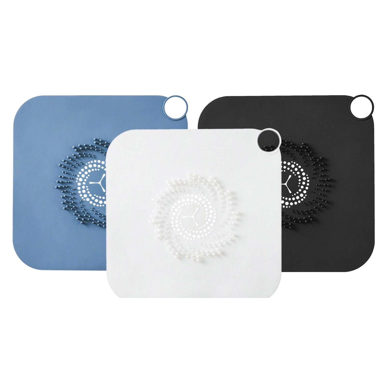 Floor Drain Cover Hair Catcher Floor Drain Pad Bathtub Drain Cover Blue