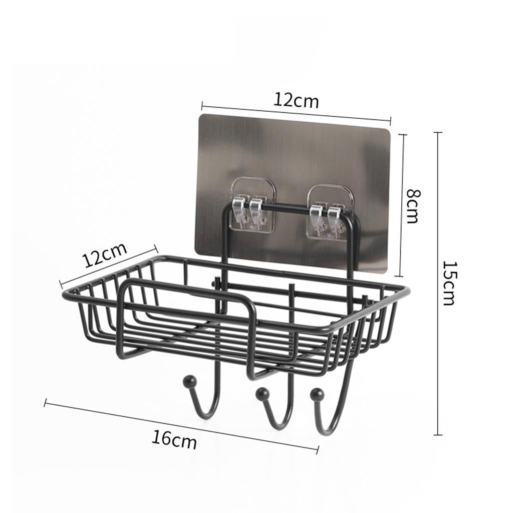 Iron Punch-Free Hollow Bar Soap Holder Holder Organizer Bathroom Accessories