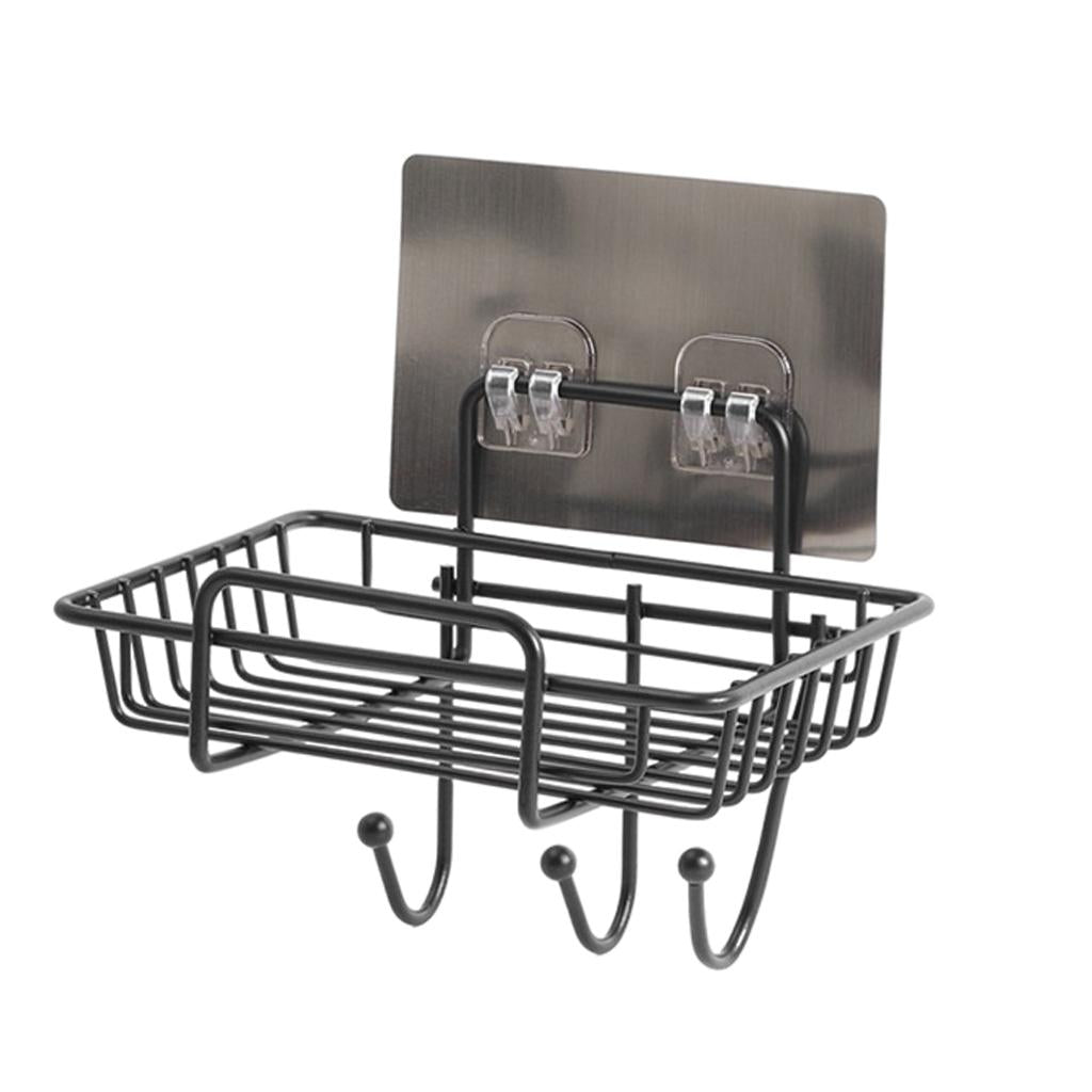 Iron Punch-Free Hollow Bar Soap Holder Holder Organizer Bathroom Accessories