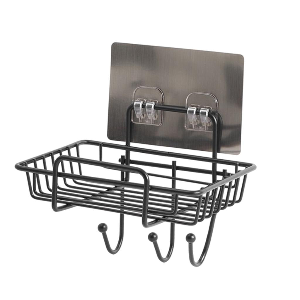 Iron Punch-Free Hollow Bar Soap Holder Holder Organizer Bathroom Accessories