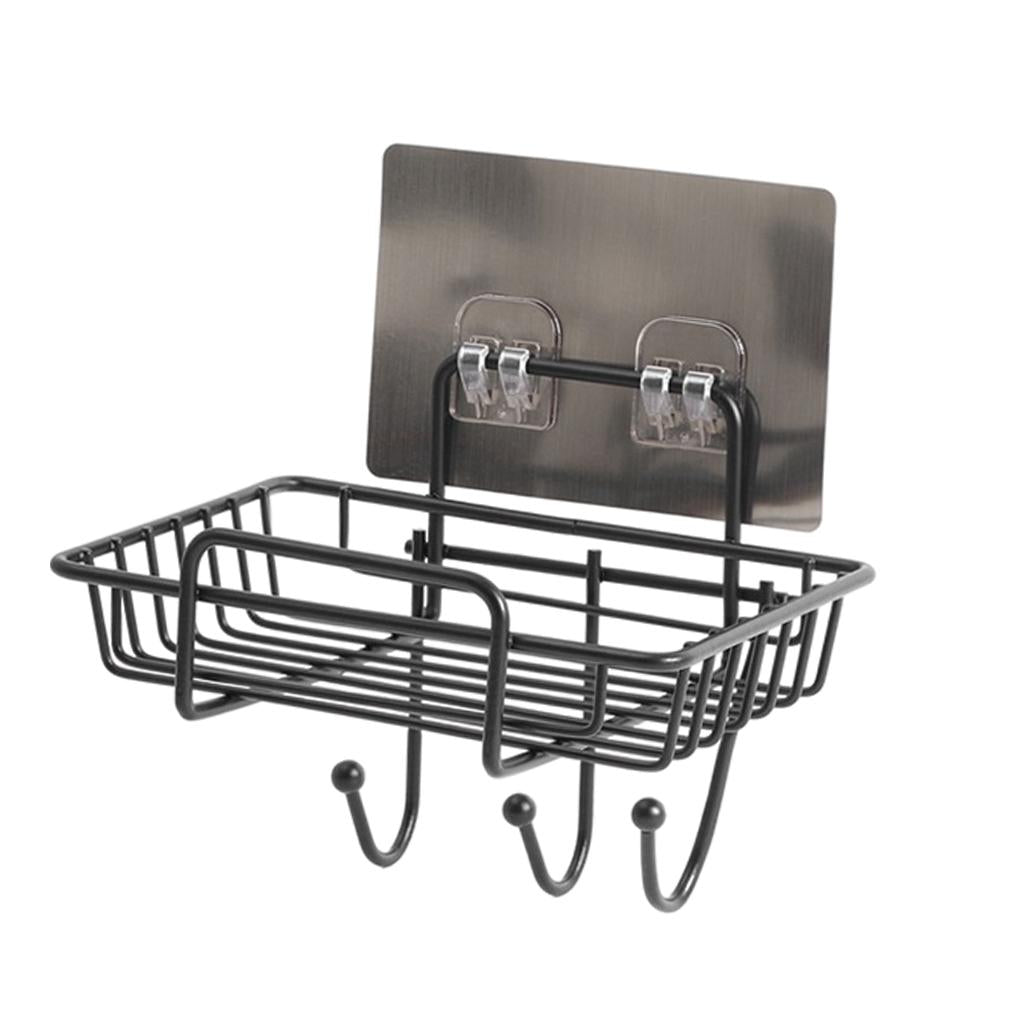 Iron Punch-Free Hollow Bar Soap Holder Holder Organizer Bathroom Accessories