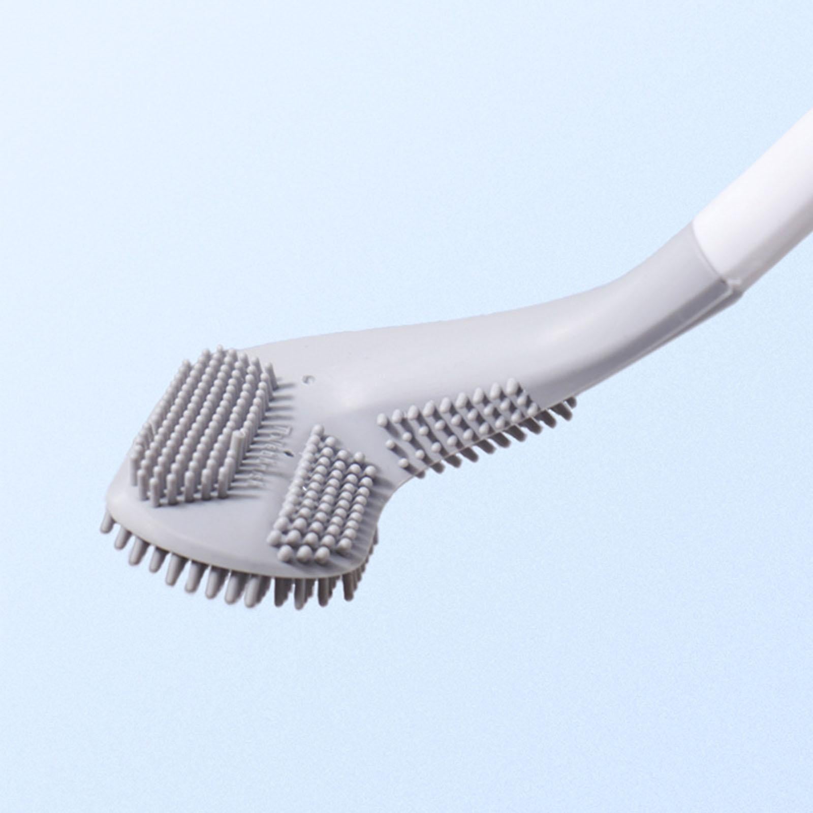 Long Handle Toilet Brush for Bathroom Brush Head Wall Mount Cleaning Brush black