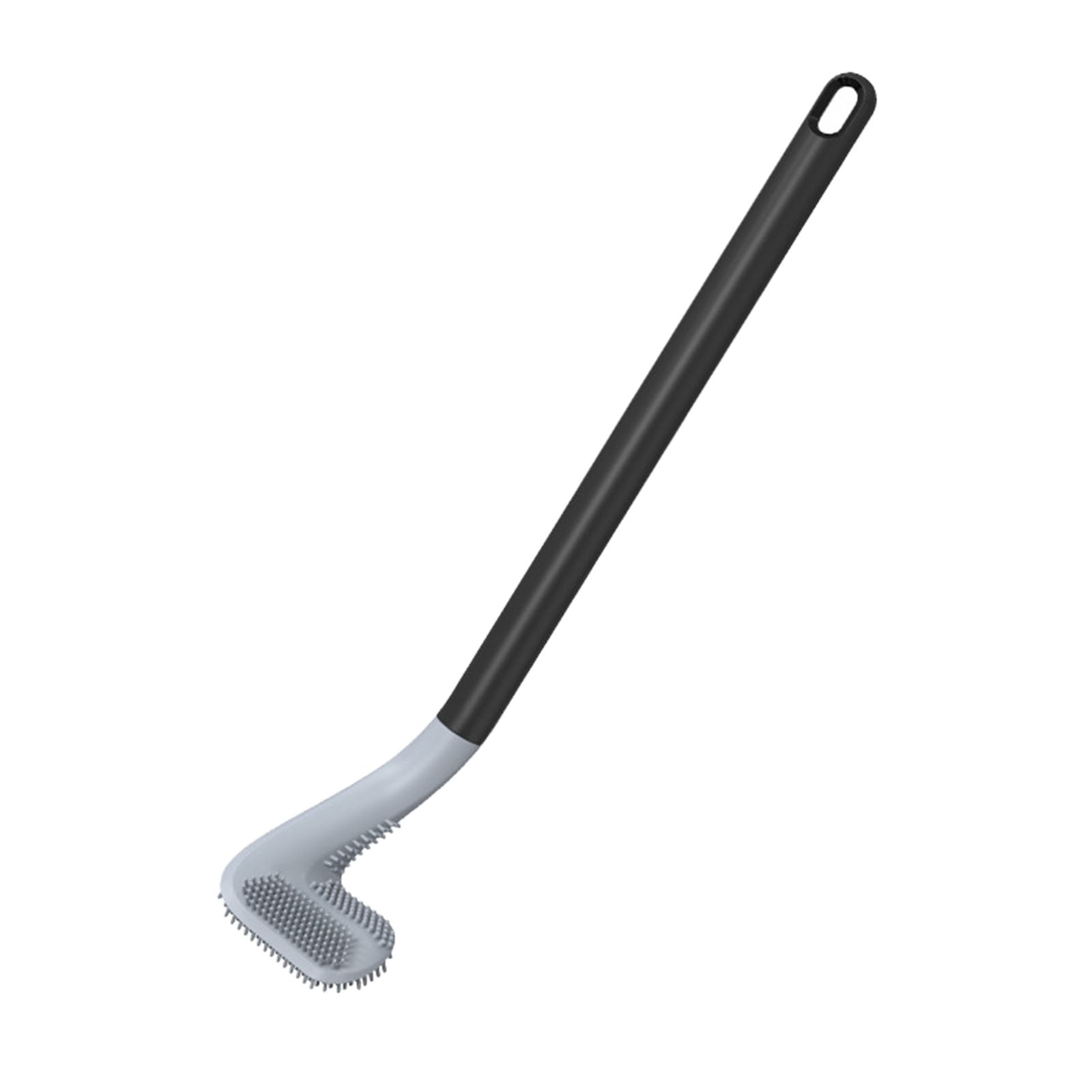 Long Handle Toilet Brush for Bathroom Brush Head Wall Mount Cleaning Brush black