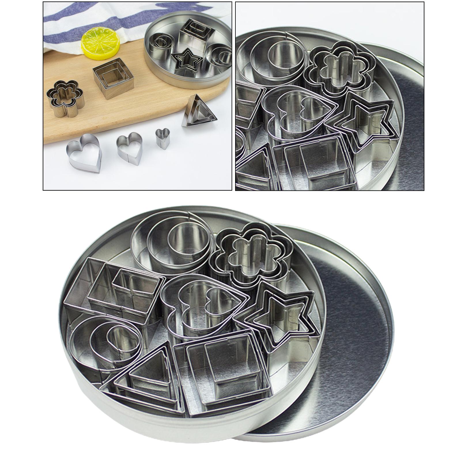 Cookie Cutter Set Circle Baking Stainless Steel Molds Cake Cookie Cutter