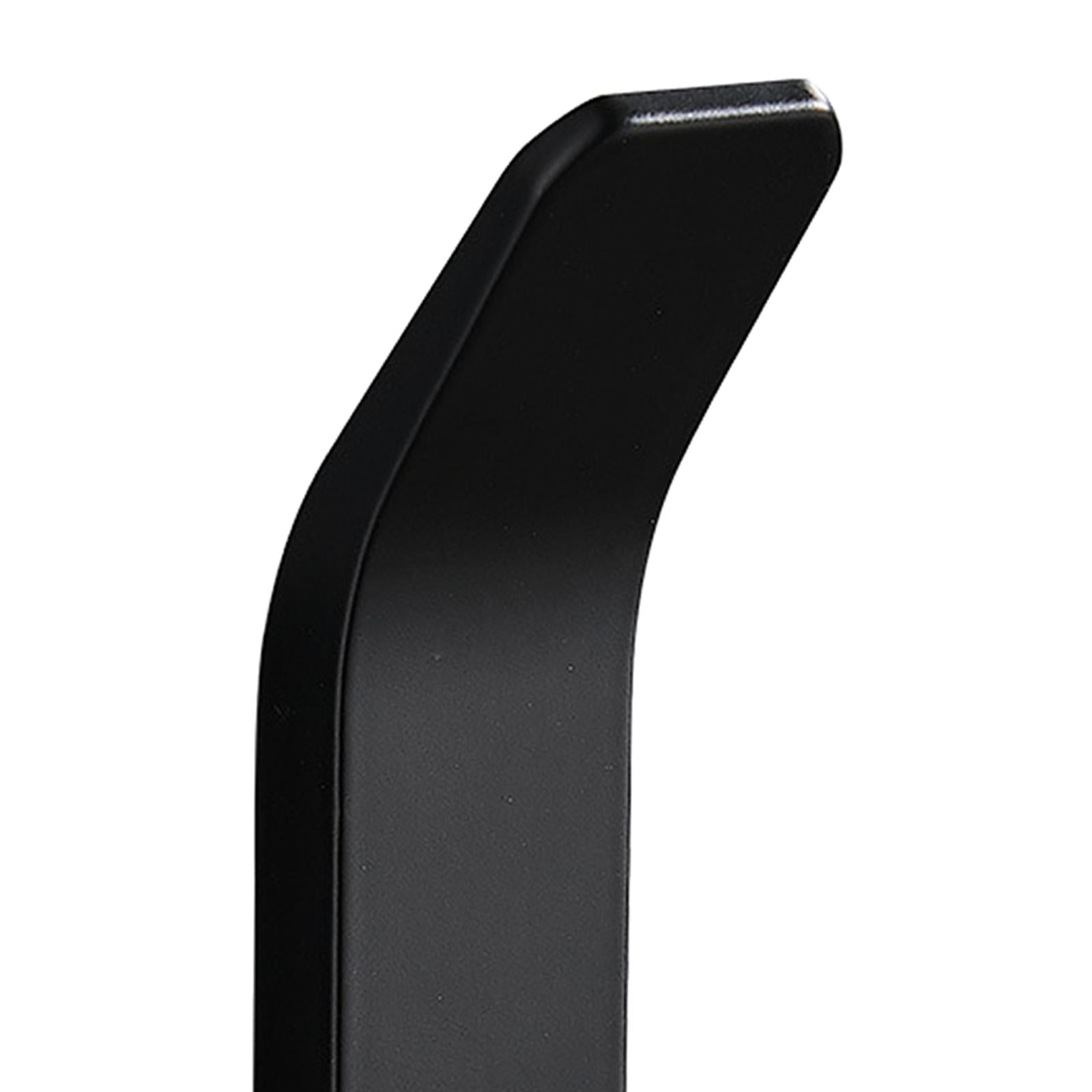 5Pcs Wall Hooks Holder Hanging Towel Sticky Hook Home Door Organizer Black