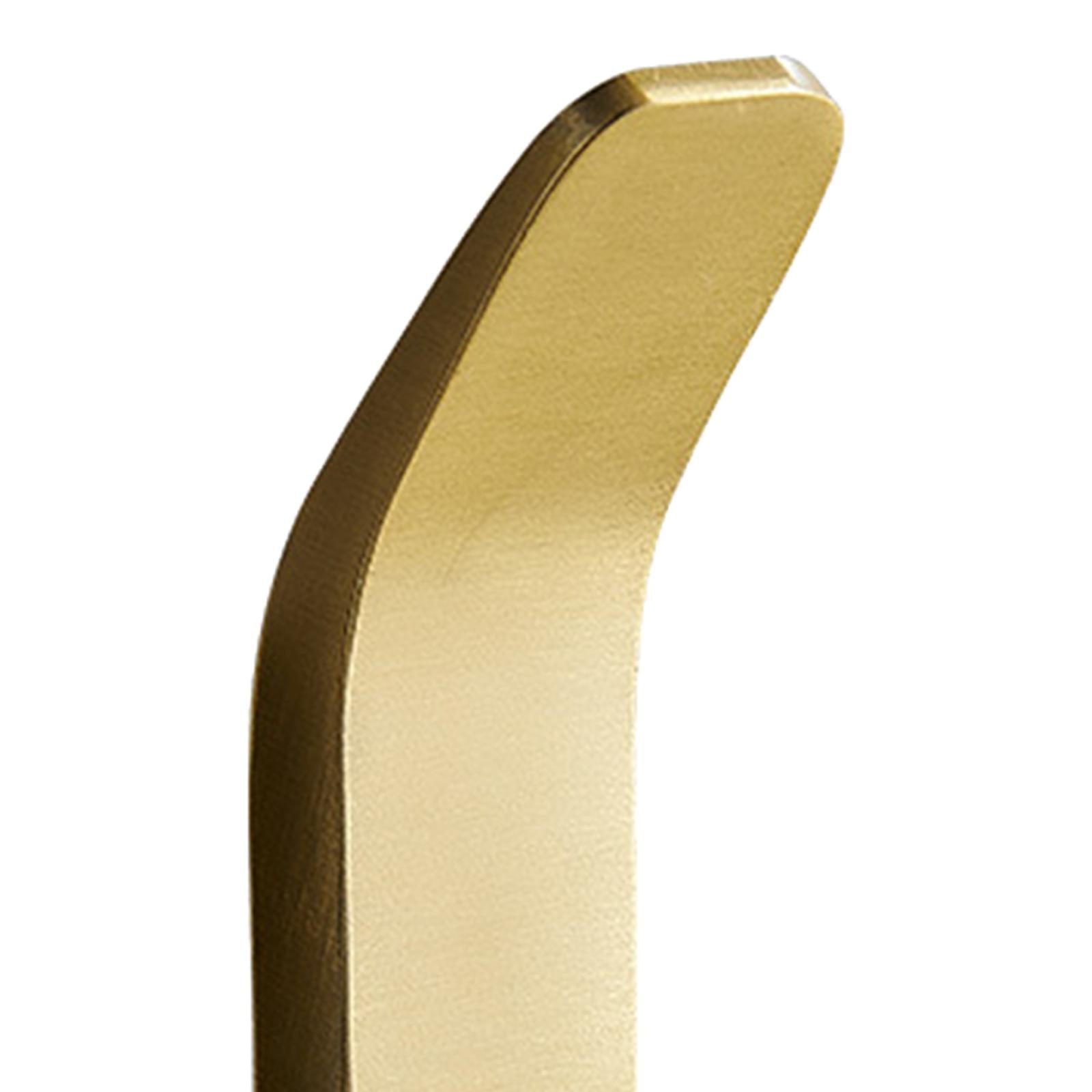 5Pcs Wall Hooks Holder Hanging Towel Sticky Hook Home Door Organizer Gold