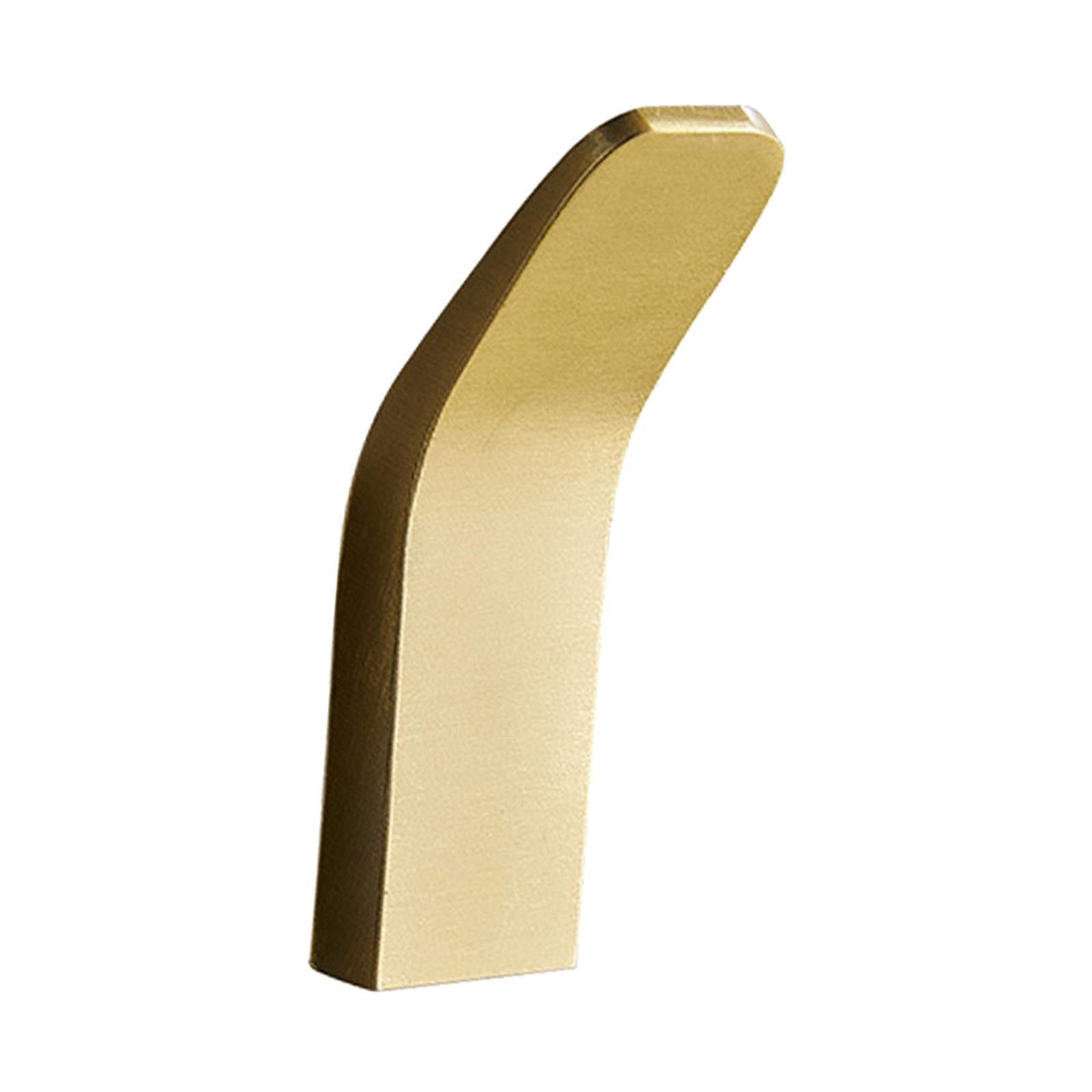 5Pcs Wall Hooks Holder Hanging Towel Sticky Hook Home Door Organizer Gold