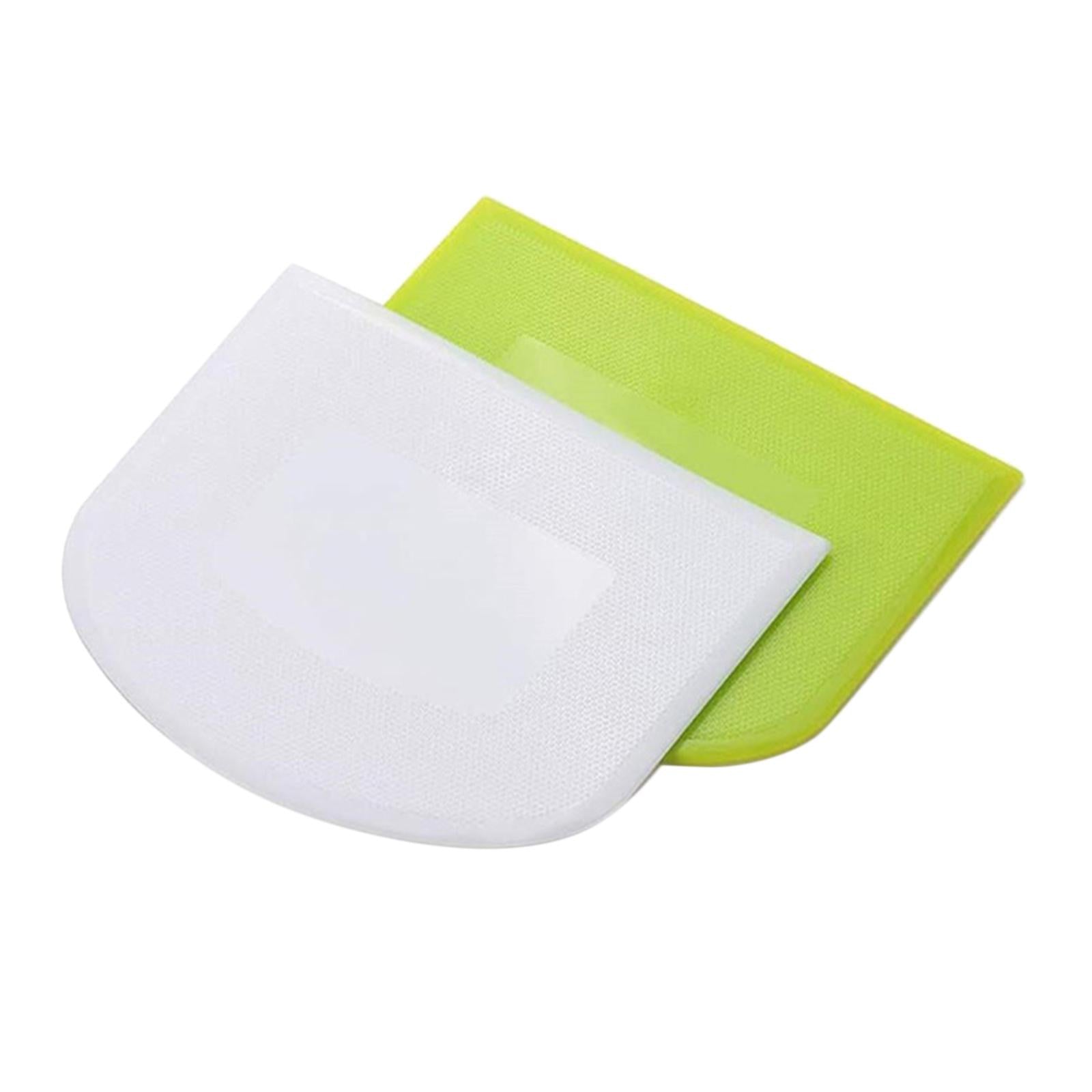 Dough Bowl Scraper Bake Kitchen Tools Plastic Pizza Dough Cutter Chopper 2pc