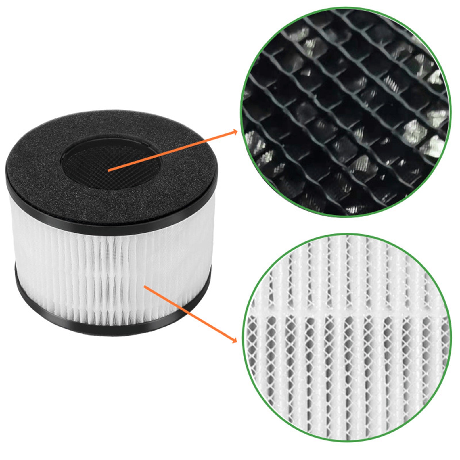 3 in 1 Pre-Filter Replacement Filters for BS-03 Air Purifier Cleaning
