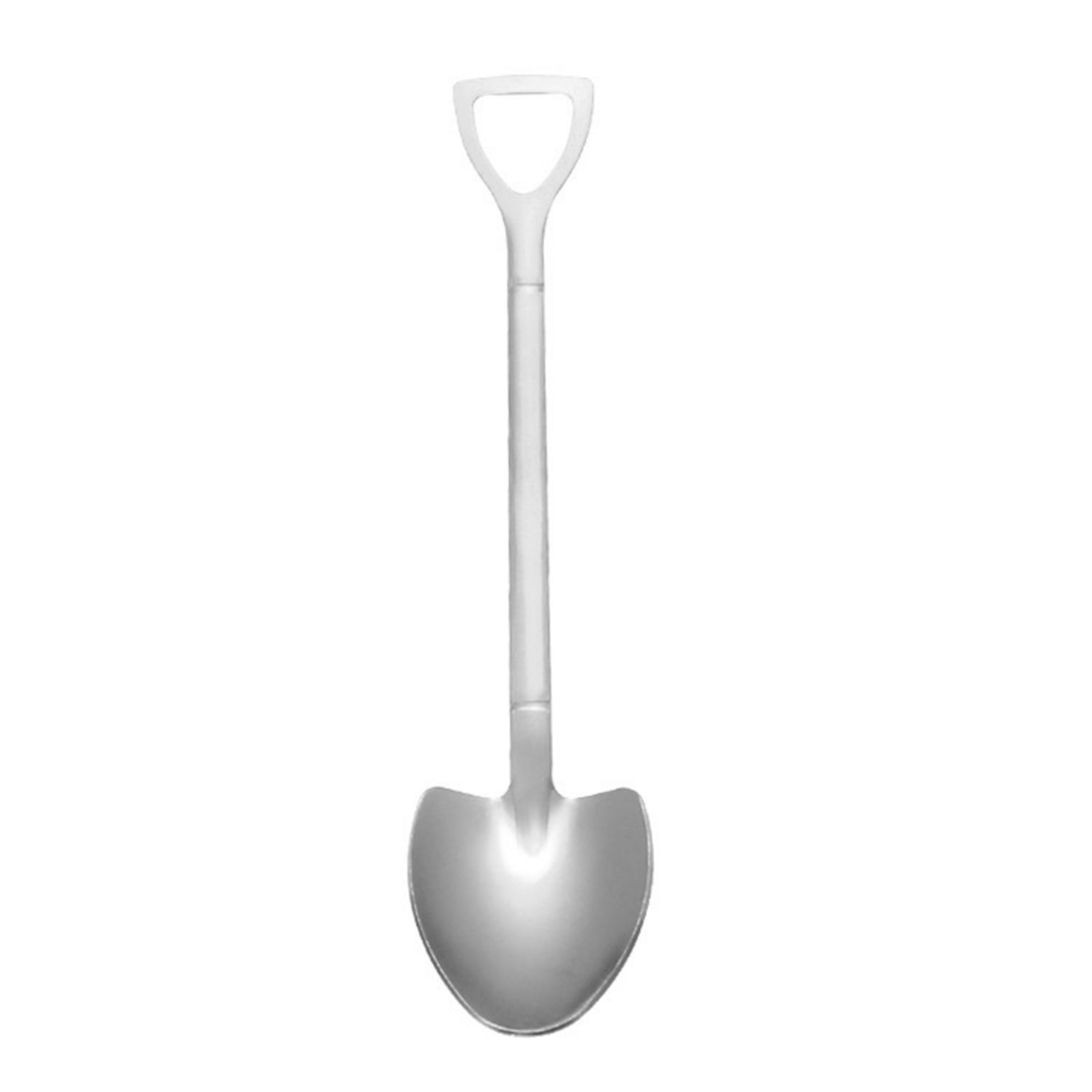 Ice Cream Spoon Coffee Spoon Cutlery Shovel Shape Stirring Scoop Flatware pointed flat silver