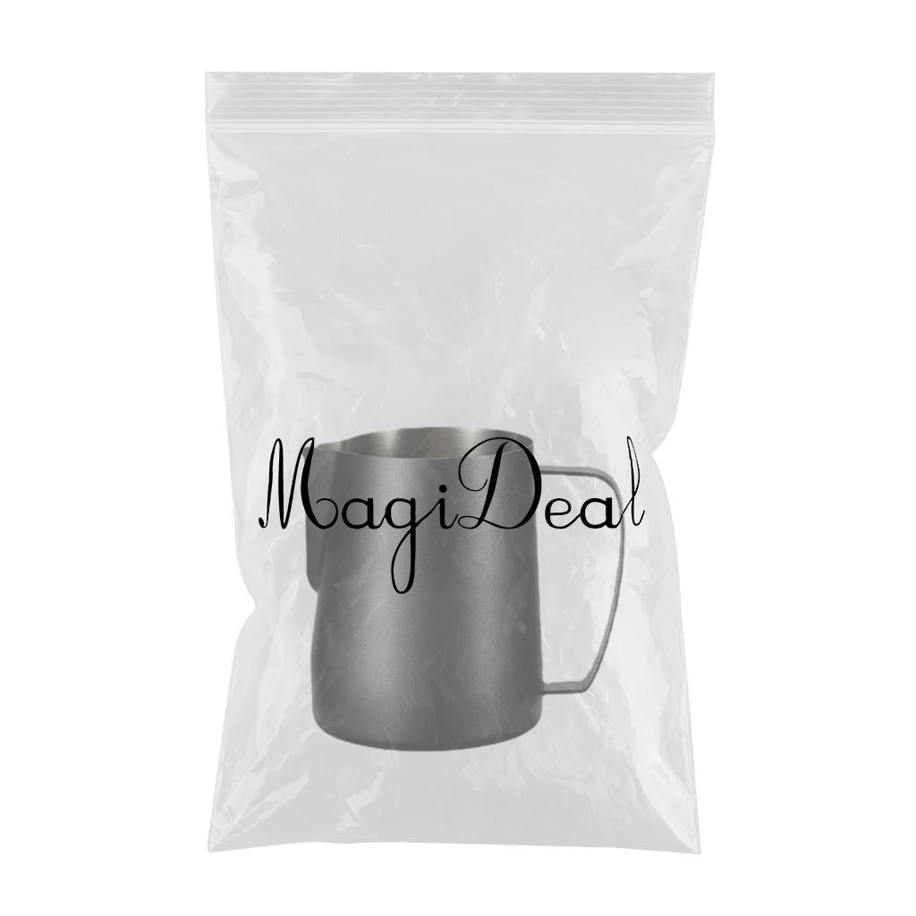 Espresso Milk Frothing Jug Cappuccino Frother Barista Steaming Pitchers Black