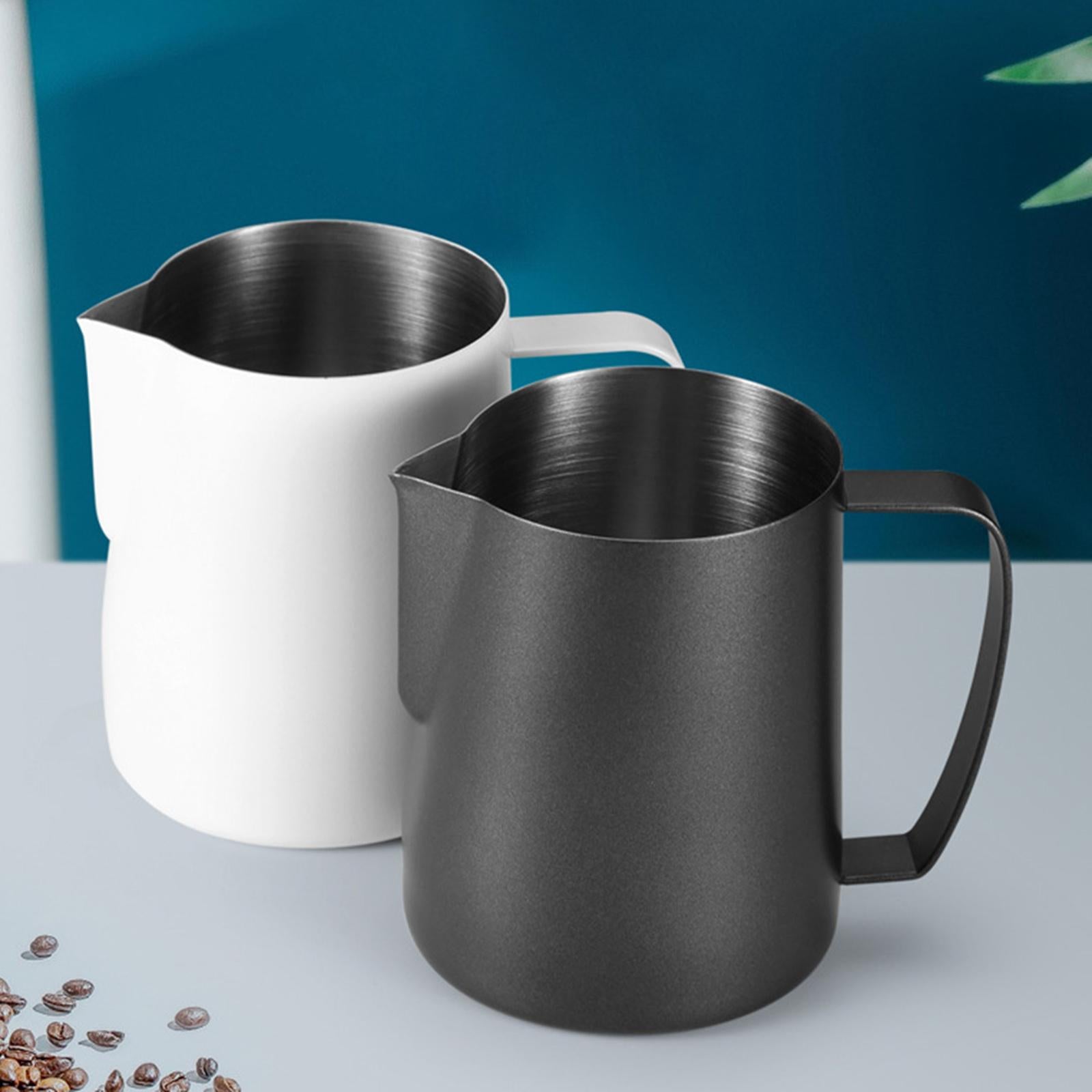 Espresso Milk Frothing Jug Cappuccino Frother Barista Steaming Pitchers White